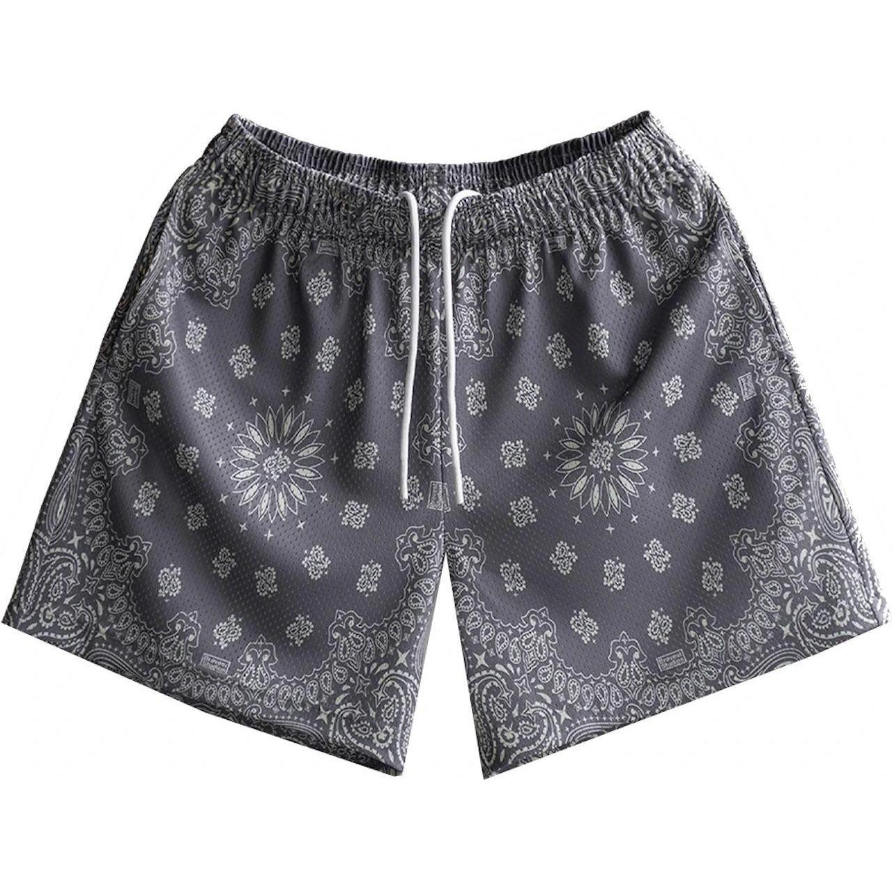 Bravest Studios Paisley Shorts Grey