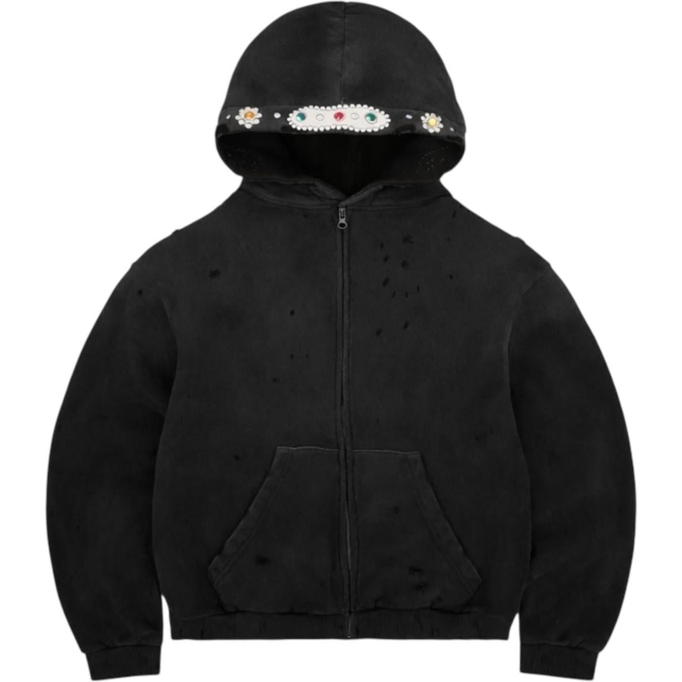 Bravest Studios Sapphire Zip Up Hoodie Black