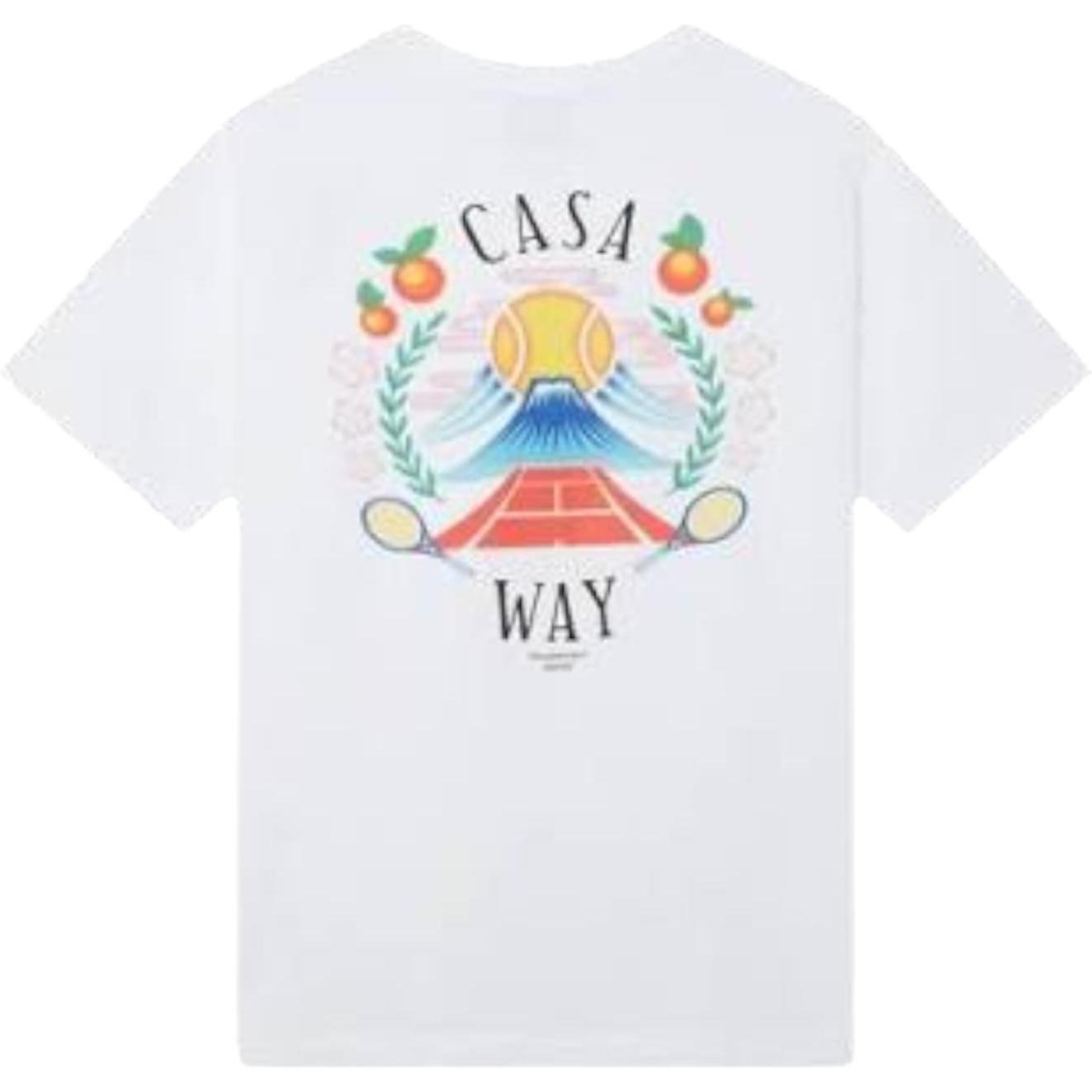 Casablanca Casa Way Mountain Printed T-Shirt White