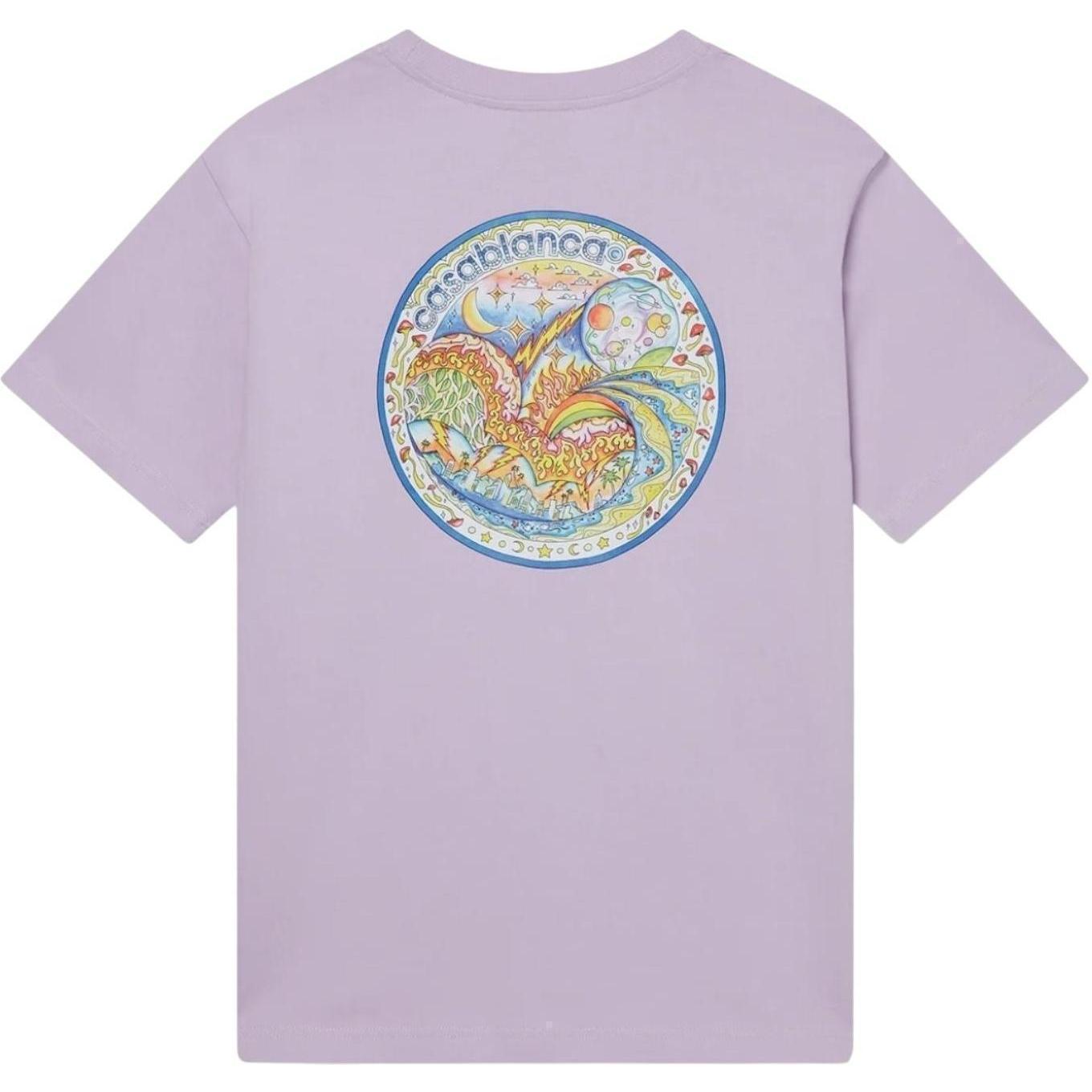 Casablanca The Four Elements Short Sleeve T‑Shirt Lilac