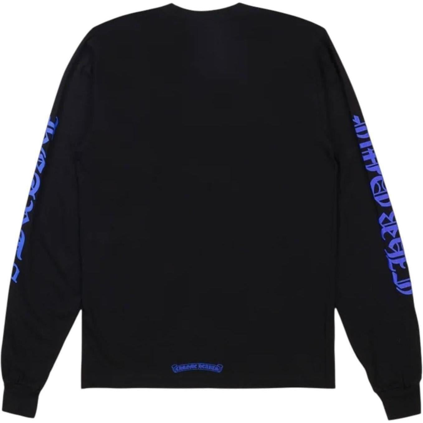 Chrome Hearts 1988 Neck Logo Long Sleeve T-shirt Black/Blue