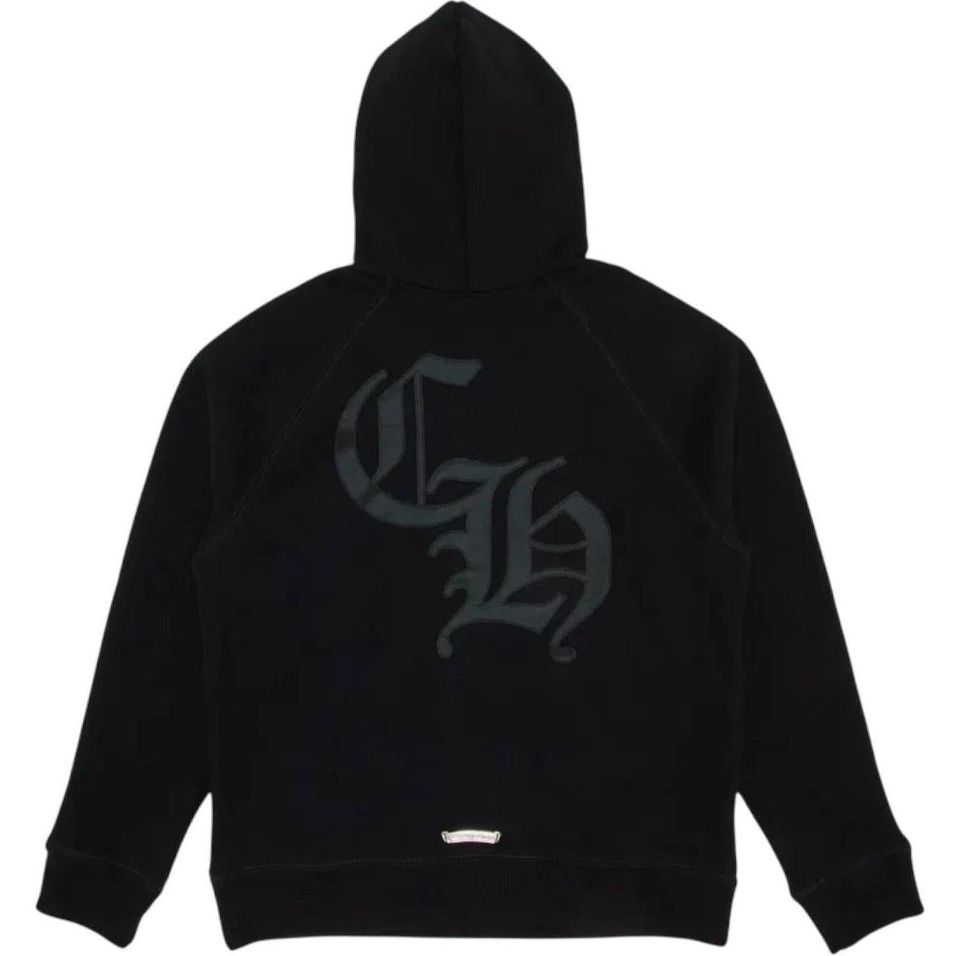 Chrome Hearts 711 Cemetery Cross Nylon CH Hoodie Black