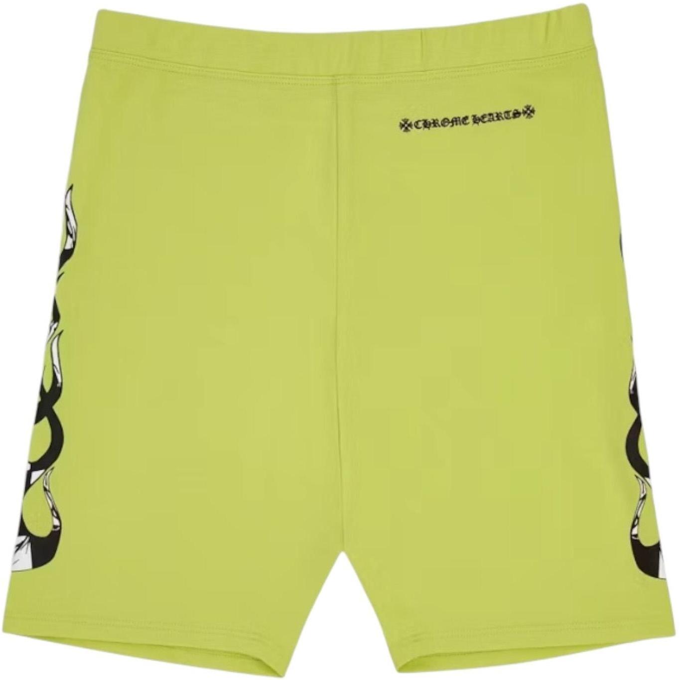 Chrome Hearts 99 Eyes Bike Short Acidick Green