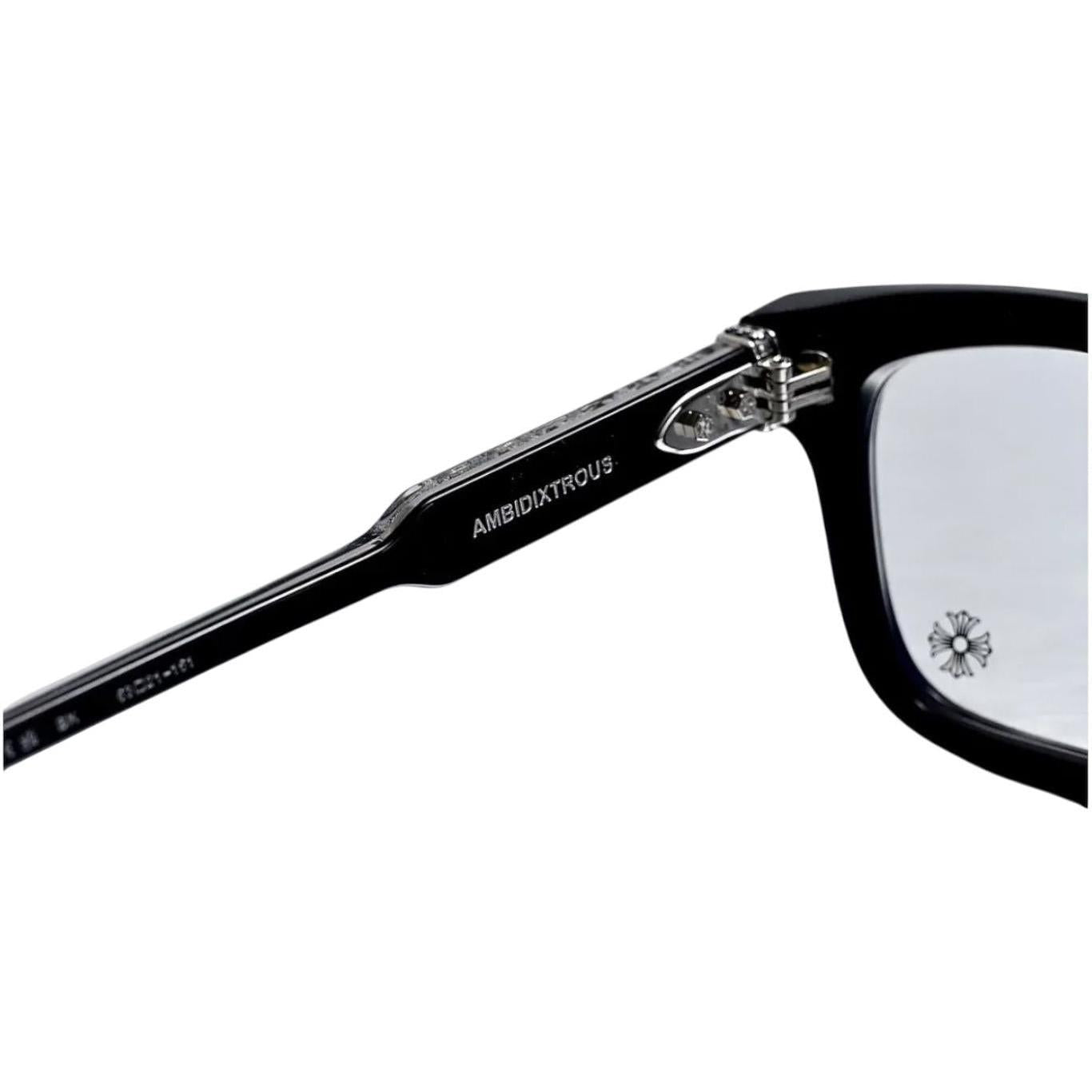 Chrome Hearts Ambidixtrous Black/Sterling Silver Plated Glasses
