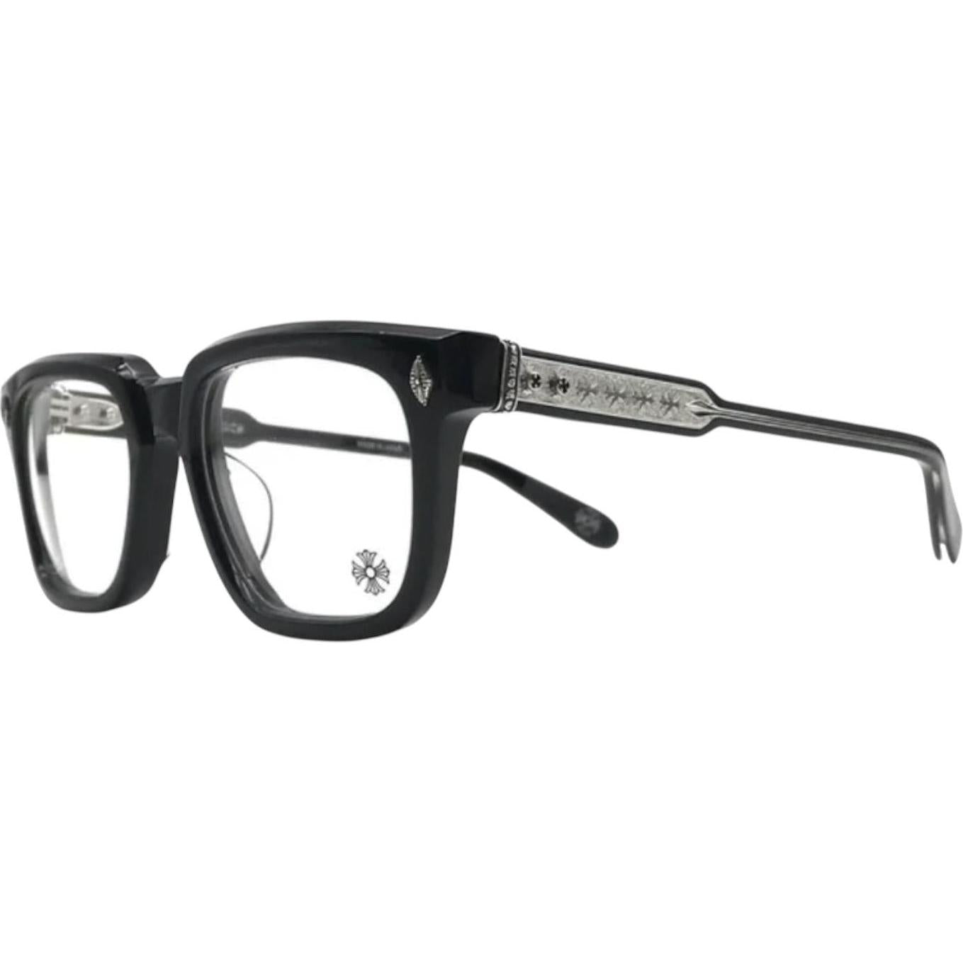 Chrome Hearts Ambidixtrous Black/Sterling Silver Plated Glasses