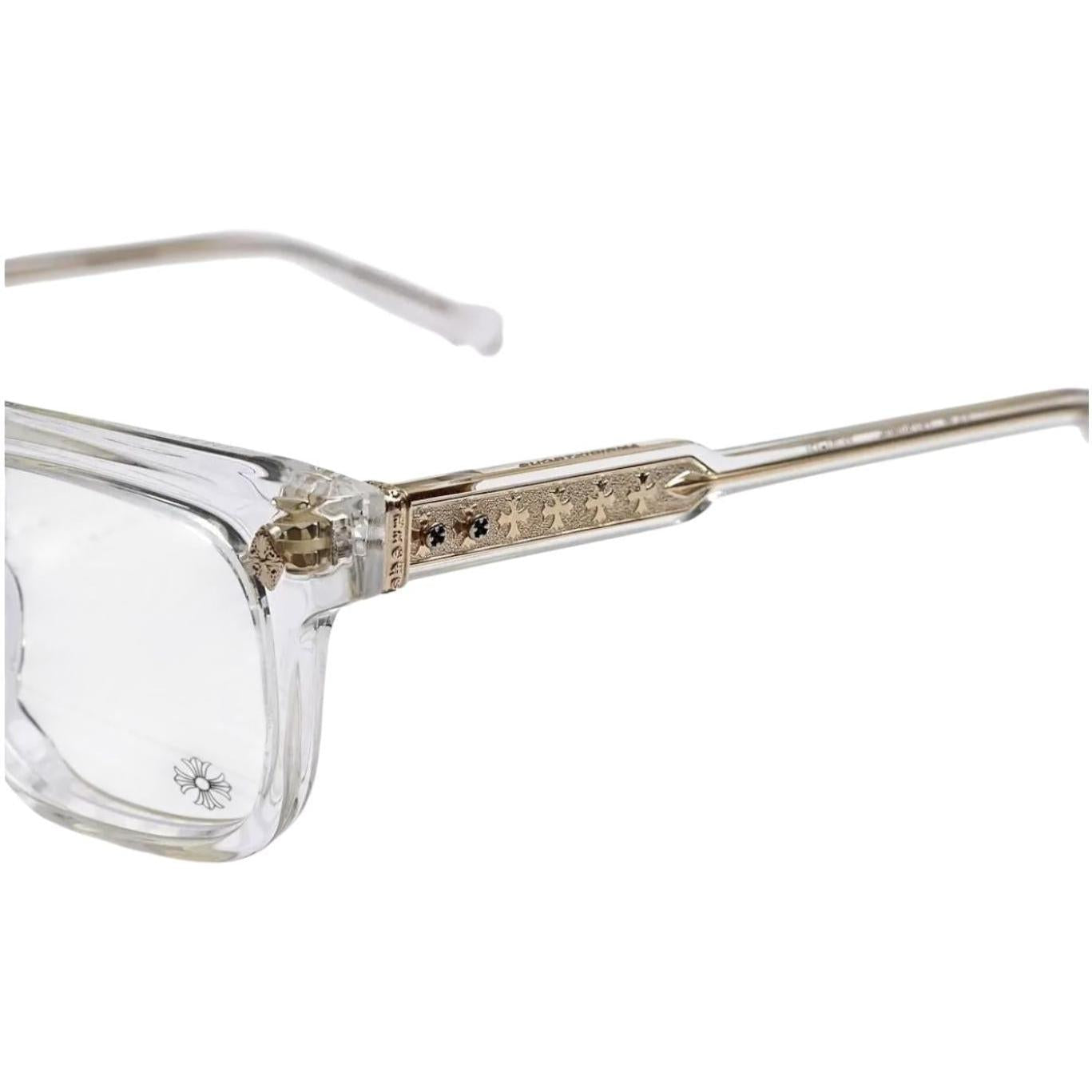 Chrome Hearts Ambidixtrous Crystal/18k Gold Plated Glasses