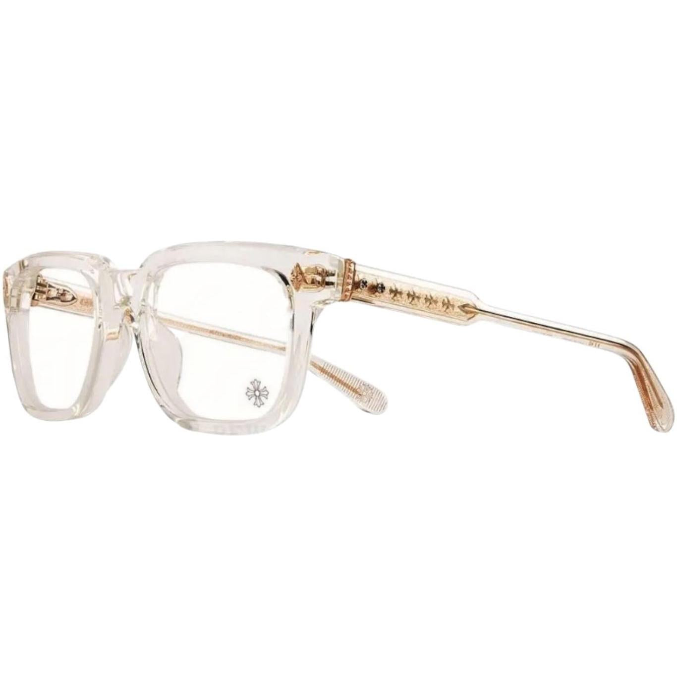 Chrome Hearts Ambidixtrous Crystal/18k Gold Plated Glasses