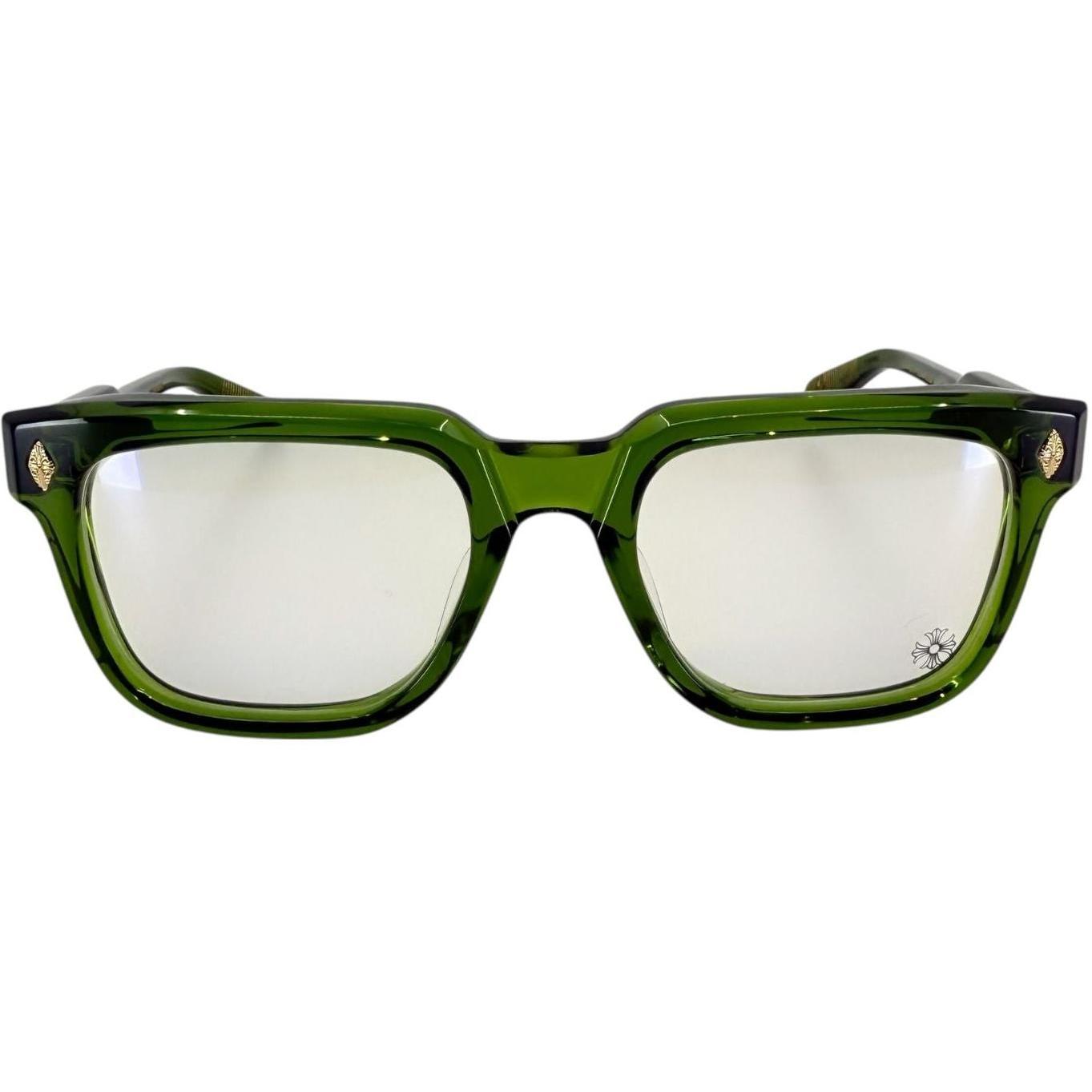 Chrome Hearts Ambidixtrous Green/18k Gold Plated Glasses