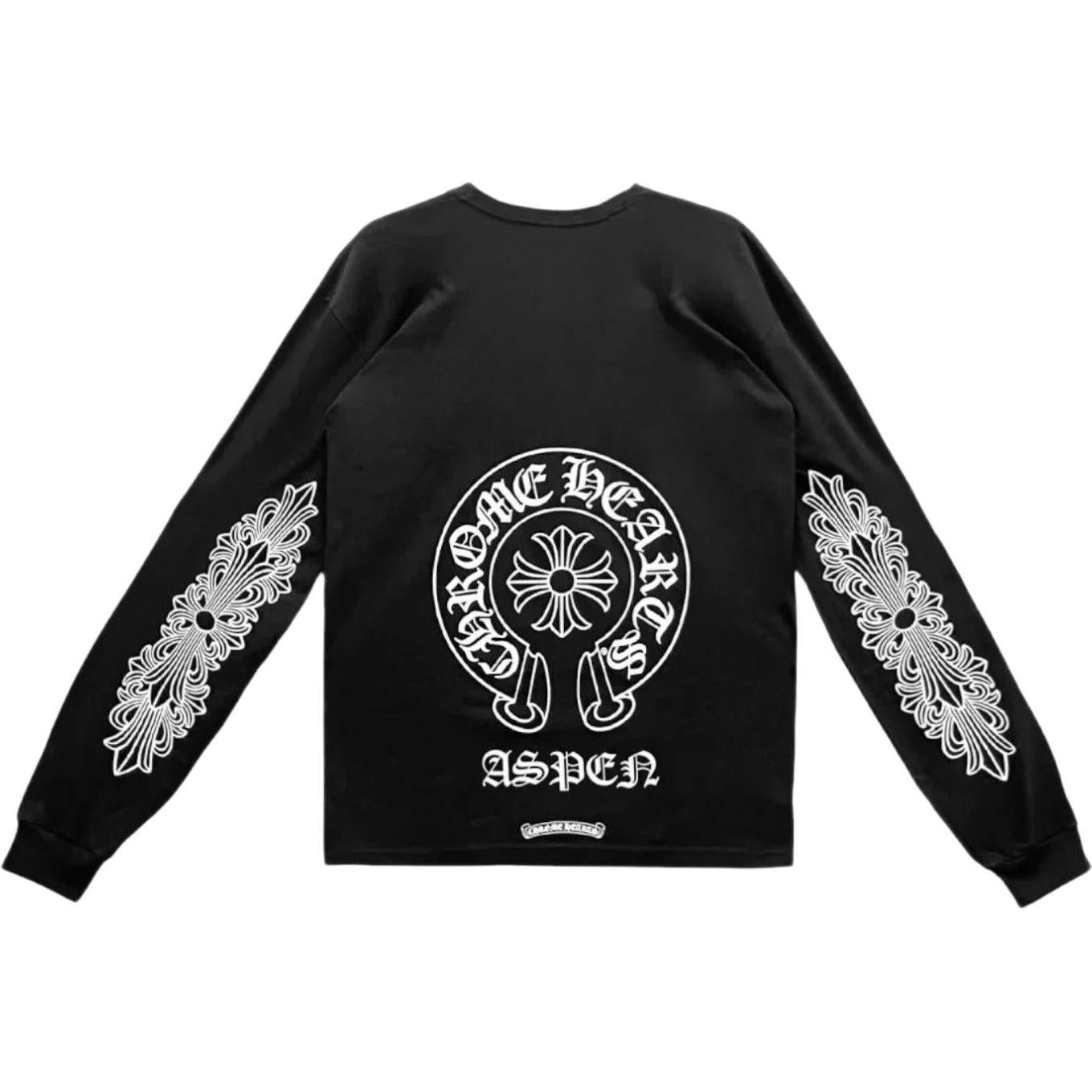 Chrome Hearts Aspen Floral Exclusive L/S T-shirt Black