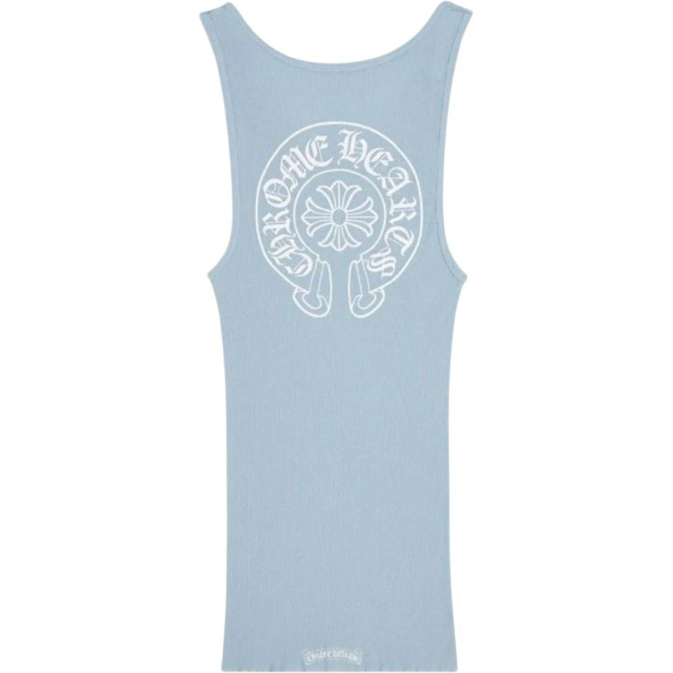 Chrome Hearts Baby Blue Rib Tank Blue