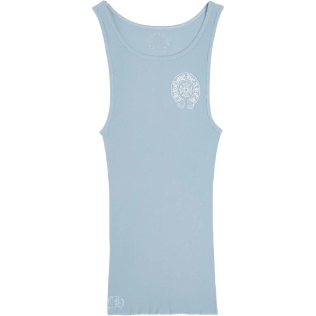 Chrome Hearts Baby Blue Rib Tank Blue