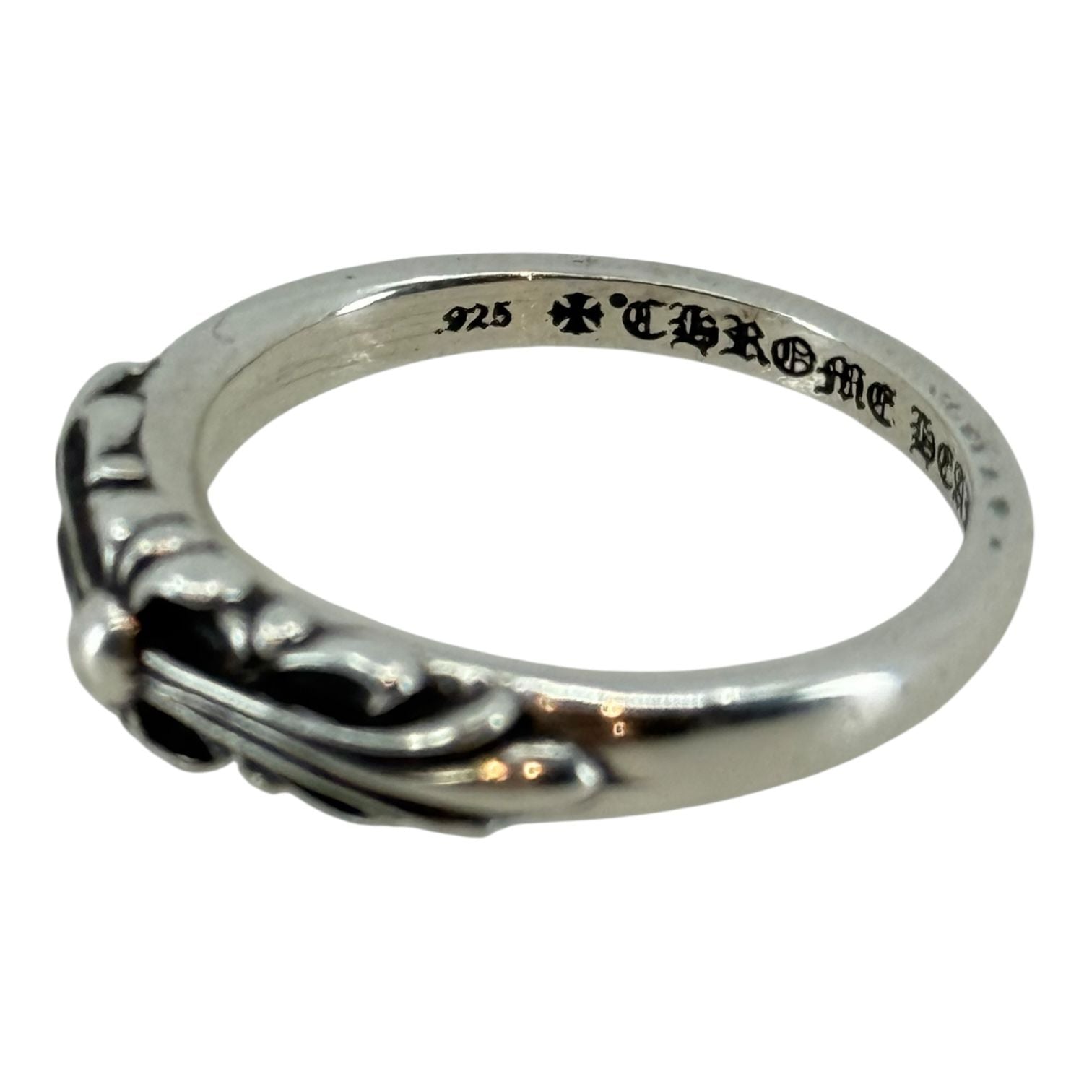 Chrome Hearts Baby Floral Silver Ring - Size 11.5