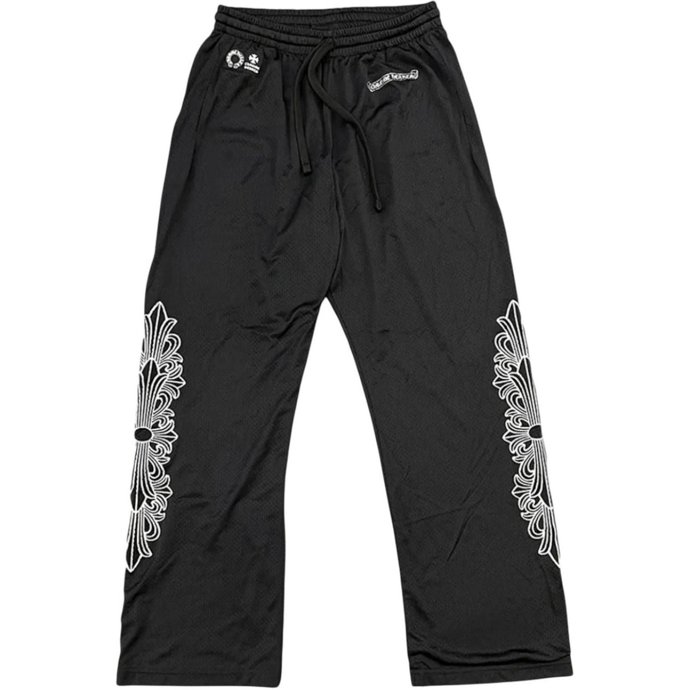 Chrome Hearts Black Mesh Warm Up Pants - Like New