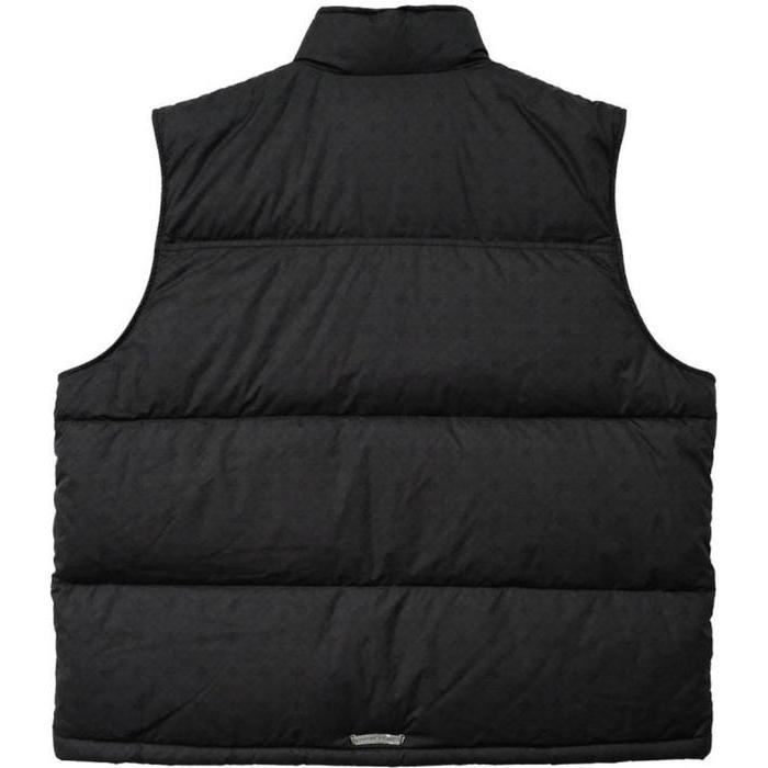 Chrome Hearts Black Monogram Cross Pattern Puffer Down Vest