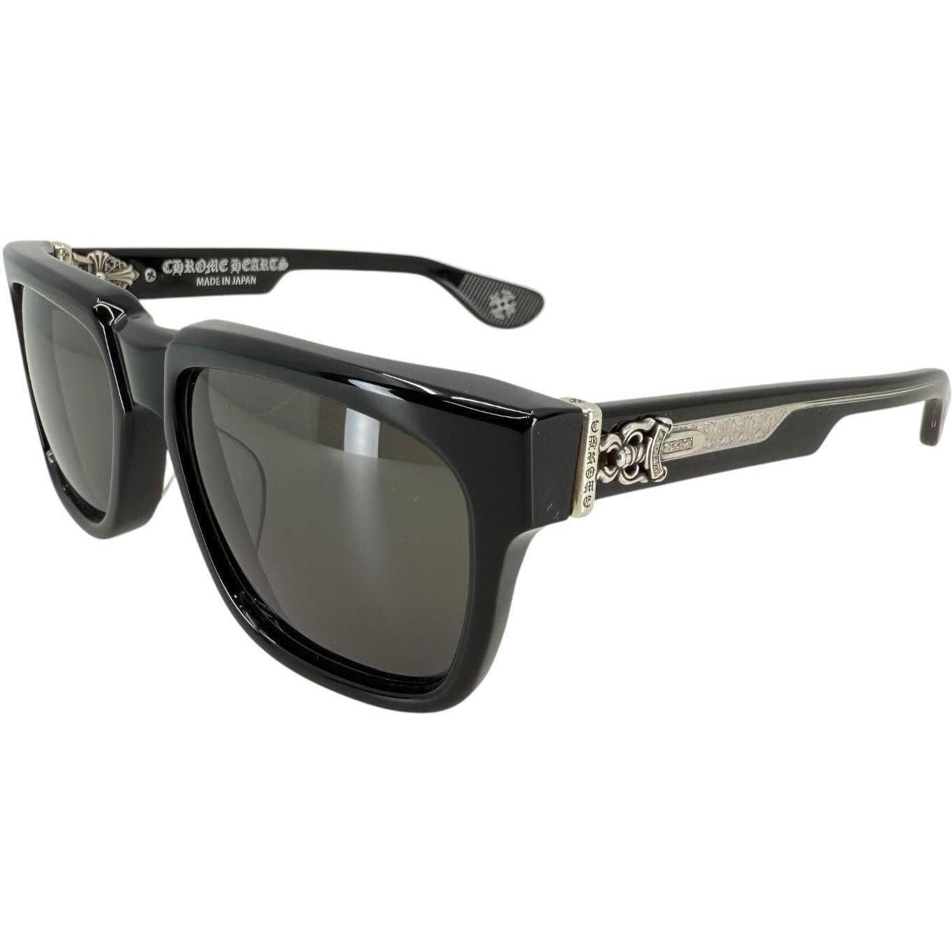 Chrome Hearts Box Officer Diamond Glasses Black