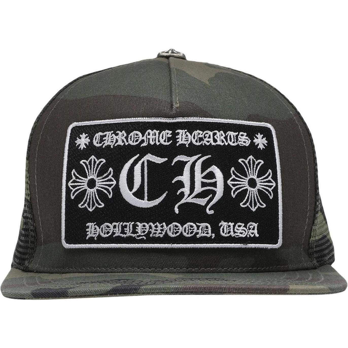Chrome Hearts CH Hollywood Trucker Hat Camo