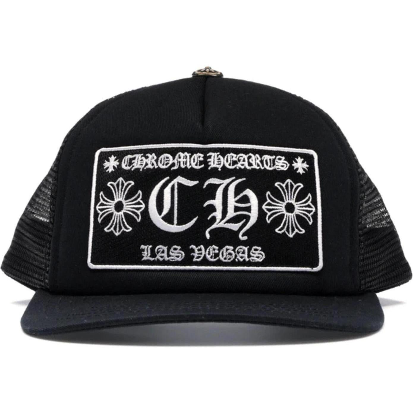 Chrome Hearts CH Las Vegas Trucker Hat Black/Black