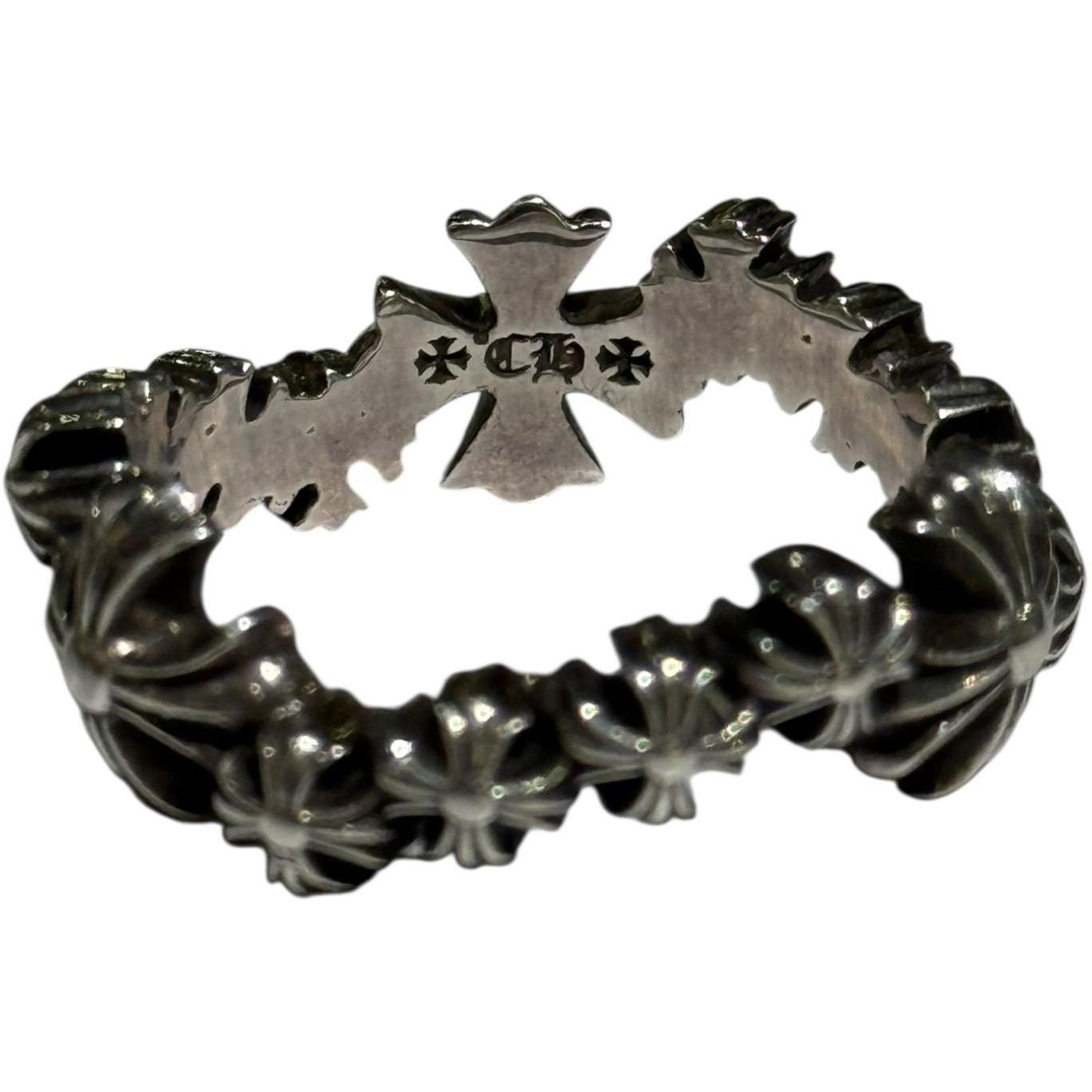 Chrome Hearts CH Plus Wave Silver Ring - Size 11.5
