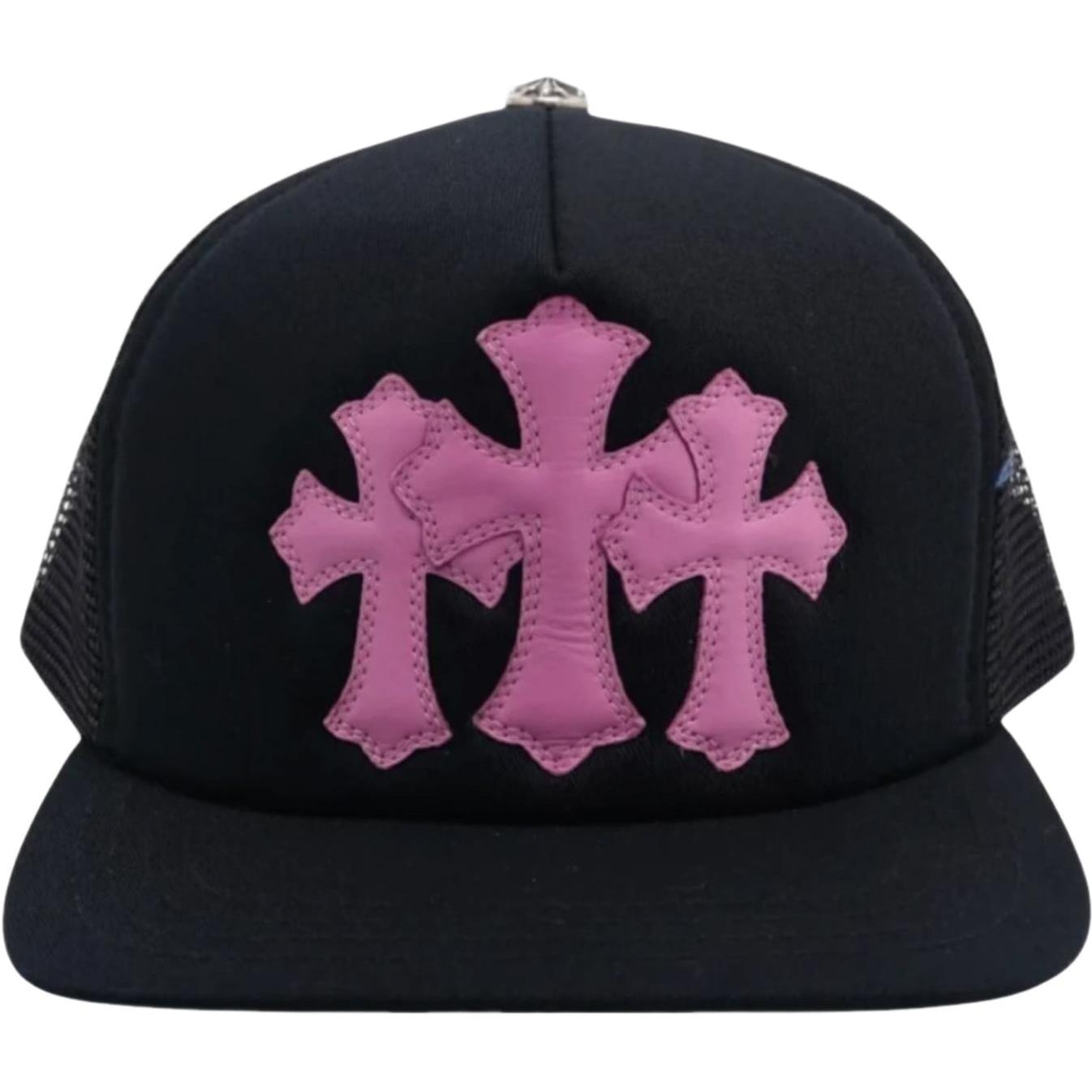 Chrome Hearts Cemetery Trucker Hat Black/Pink