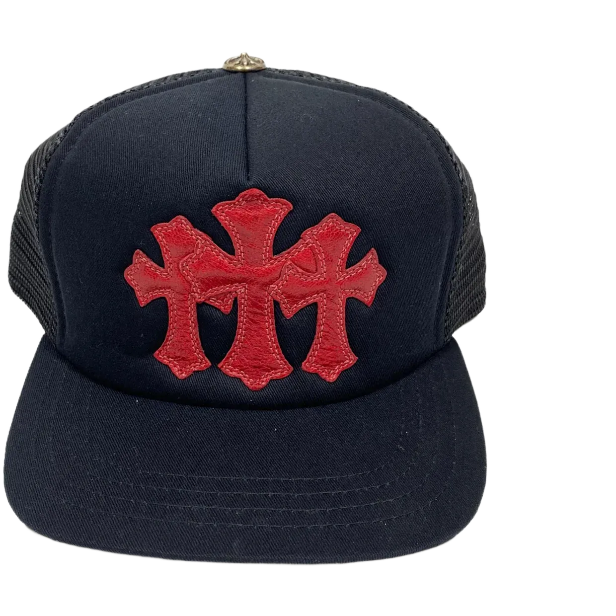 Chrome Hearts Cemetery Trucker Hat Black/Red