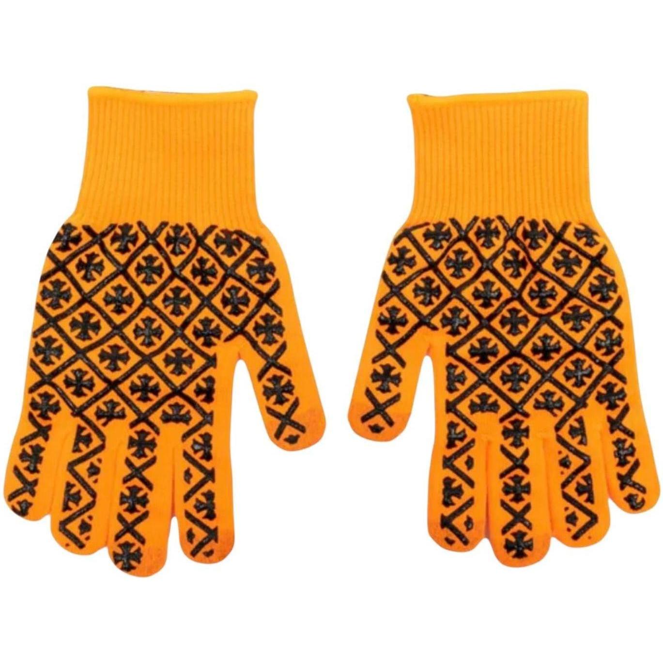 Chrome Hearts Checkmate Work Gloves Orange