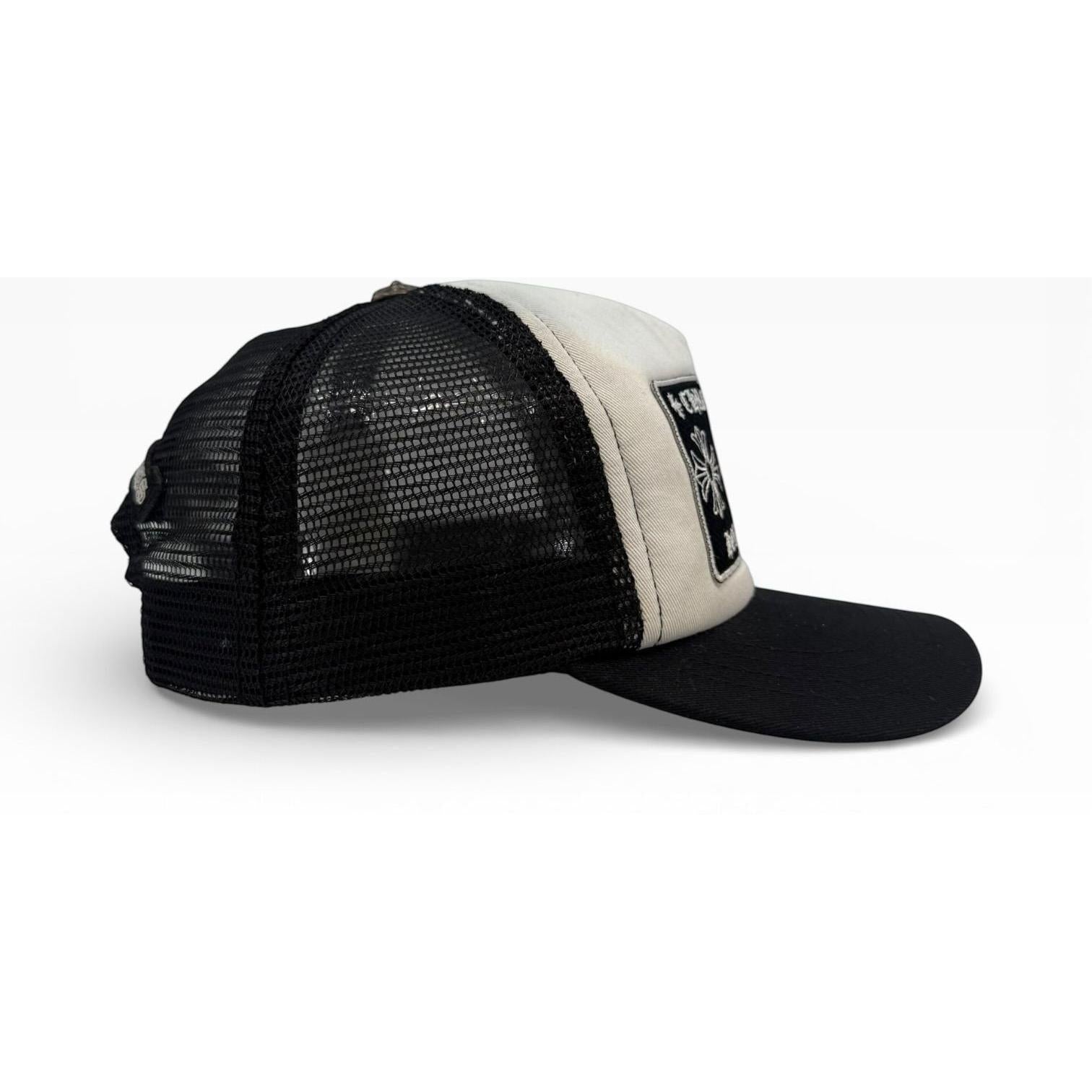 Chrome Hearts Chomper Hollywood Trucker Hat Black/White - Gently Used