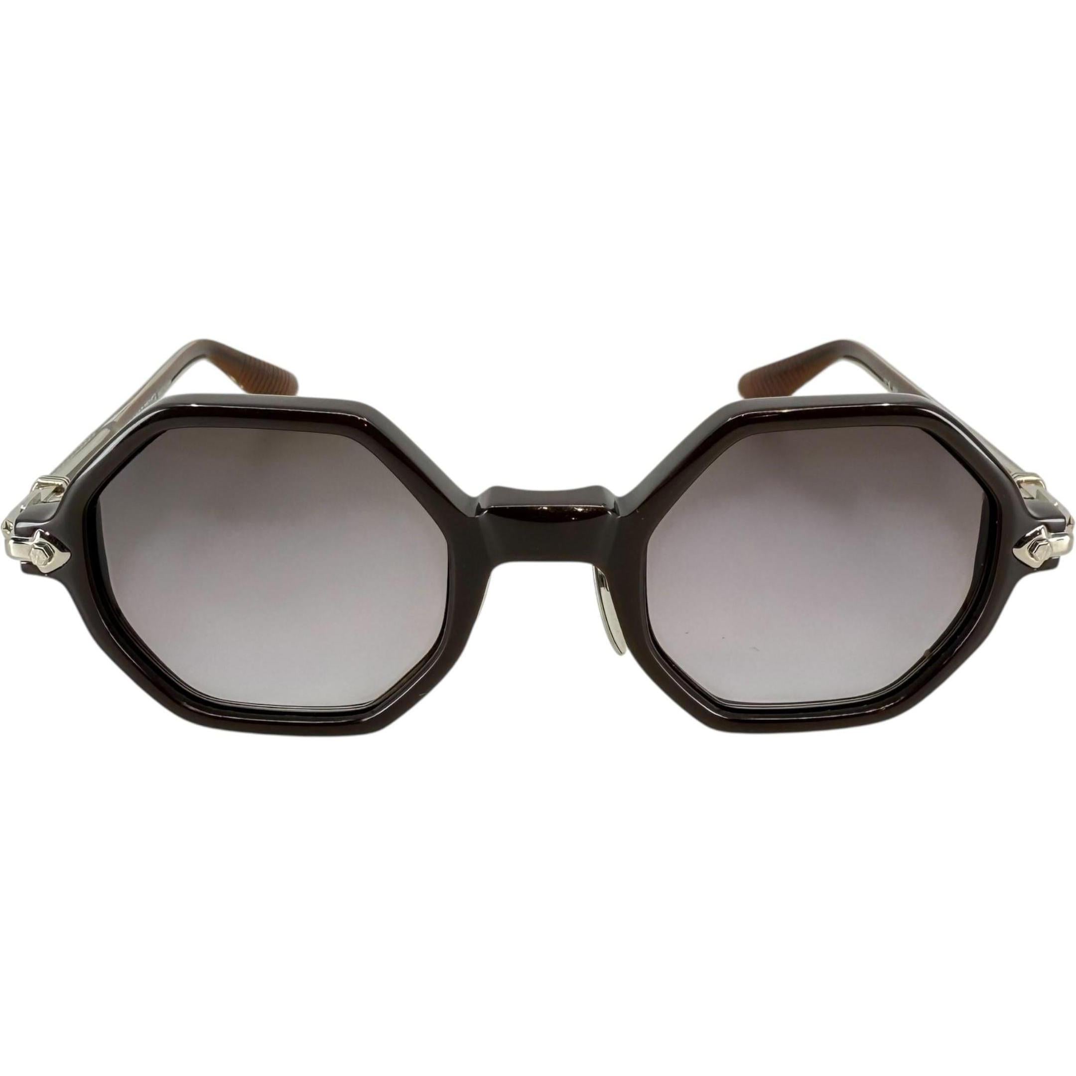 Chrome Hearts Clitco-A Brown/Silver Sunglasses