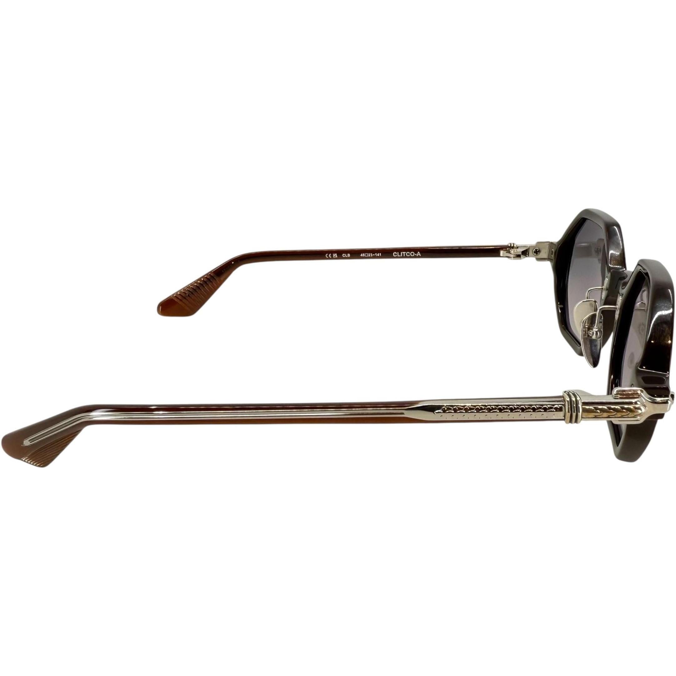 Chrome Hearts Clitco-A Brown/Silver Sunglasses