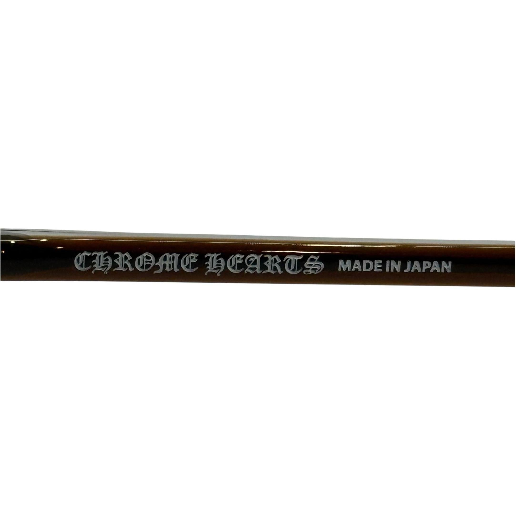 Chrome Hearts Clitco-A Brown/Silver Sunglasses