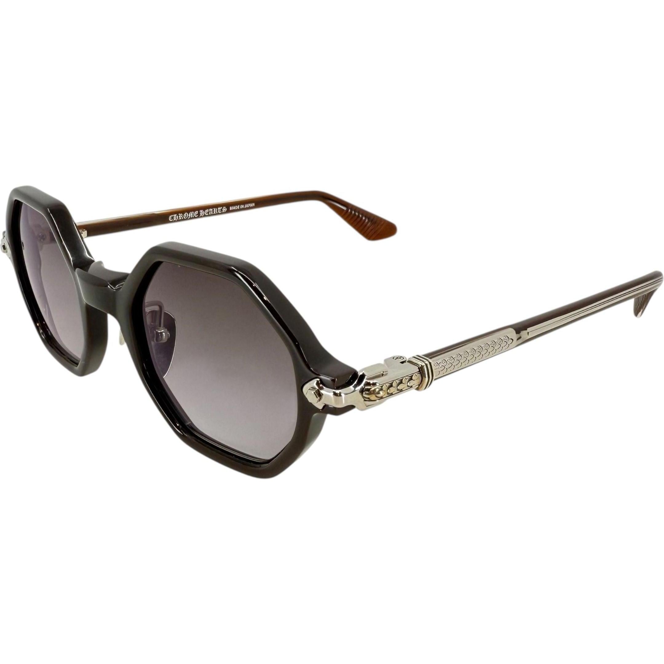 Chrome Hearts Clitco-A Brown/Silver Sunglasses