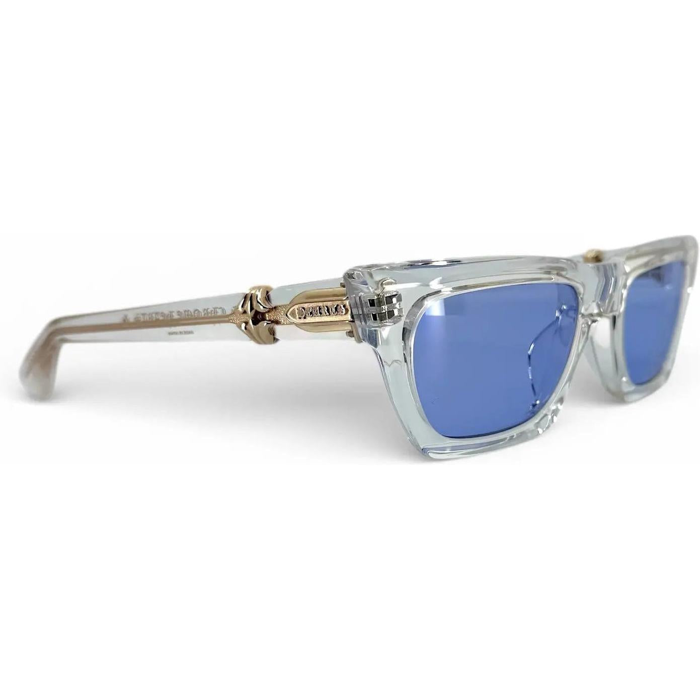Chrome Hearts Clitterally Sunglasses Transparent Gold