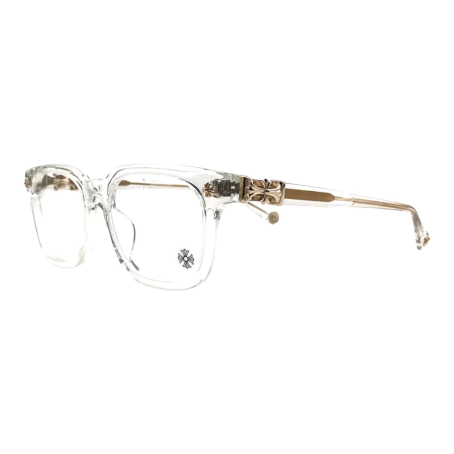 Chrome Hearts Cox Ucker Crystal/18k Gold Plated Glasses