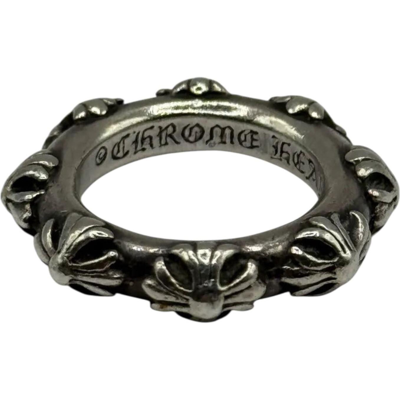 Chrome Hearts Cross Band Silver 925 Ring