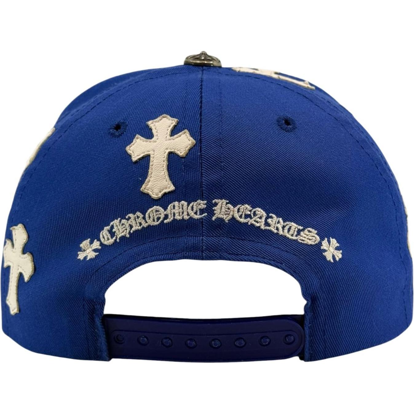 Chrome Hearts Cross Patch Baseball Hat Blue