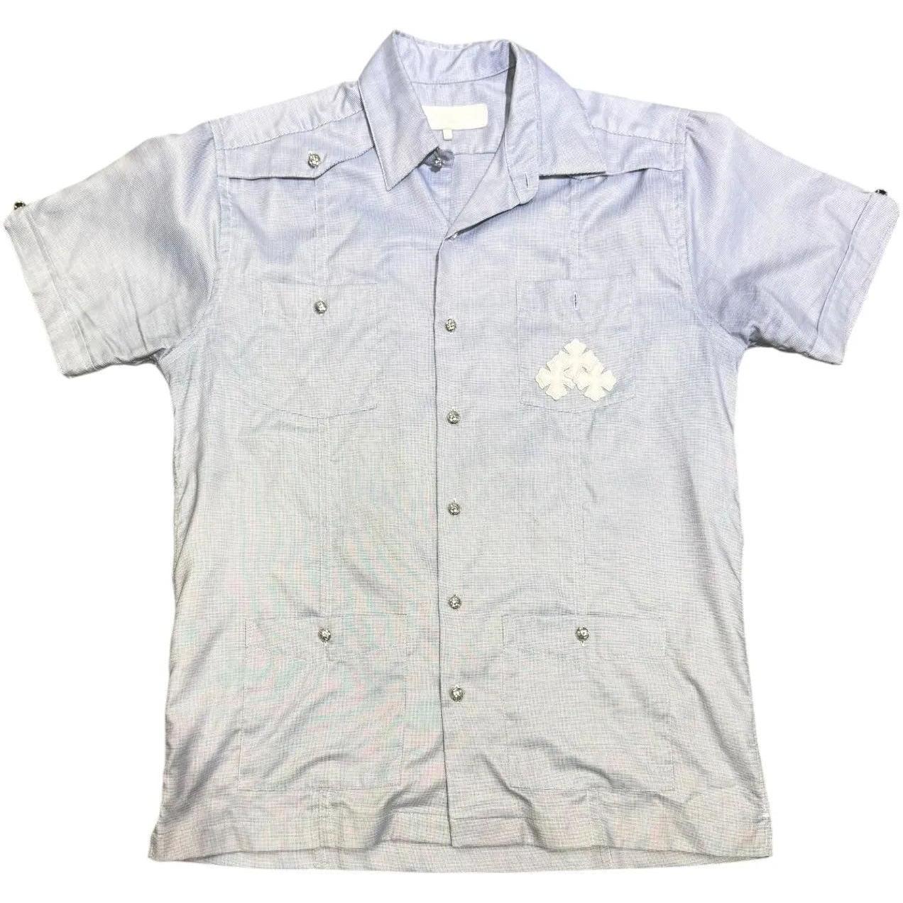 Chrome Hearts Cross Patch Guayabera Shirt - Like New