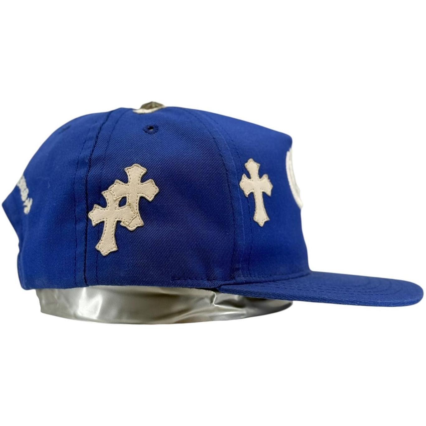 Chrome Hearts Cross Patch Hat Blue White - Like New
