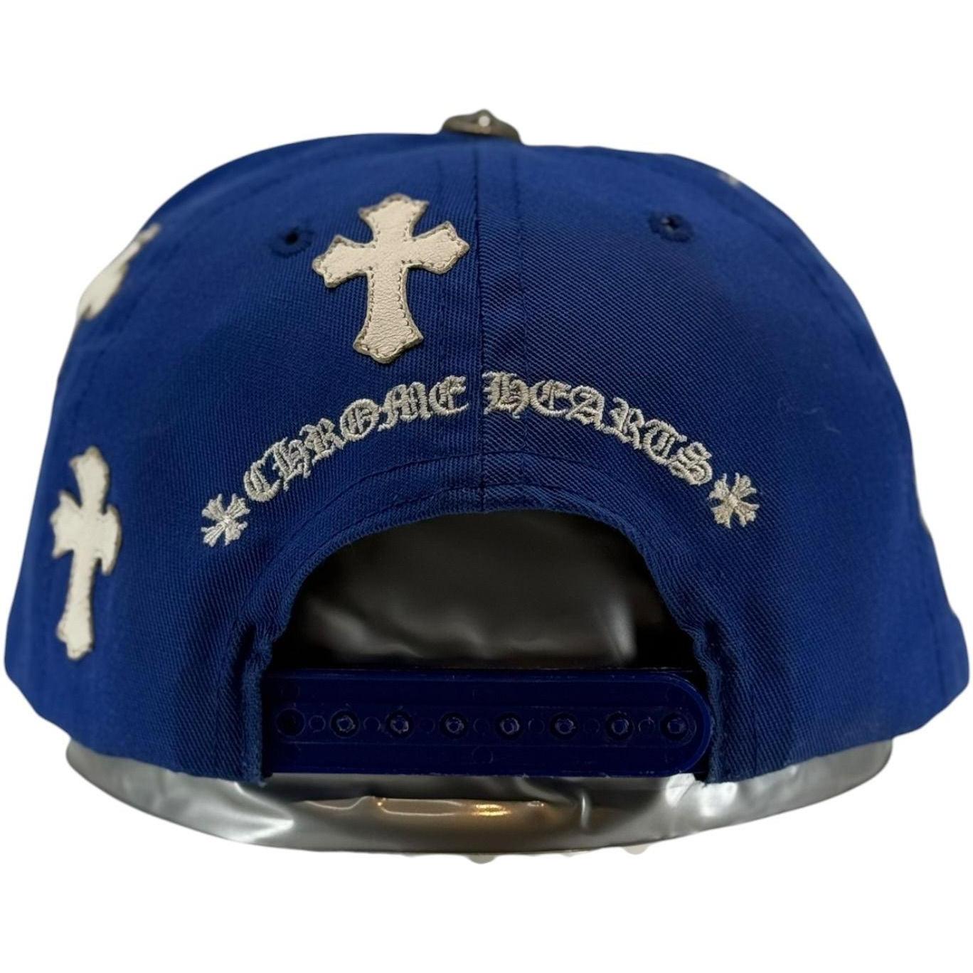 Chrome Hearts Cross Patch Hat Blue White - Like New