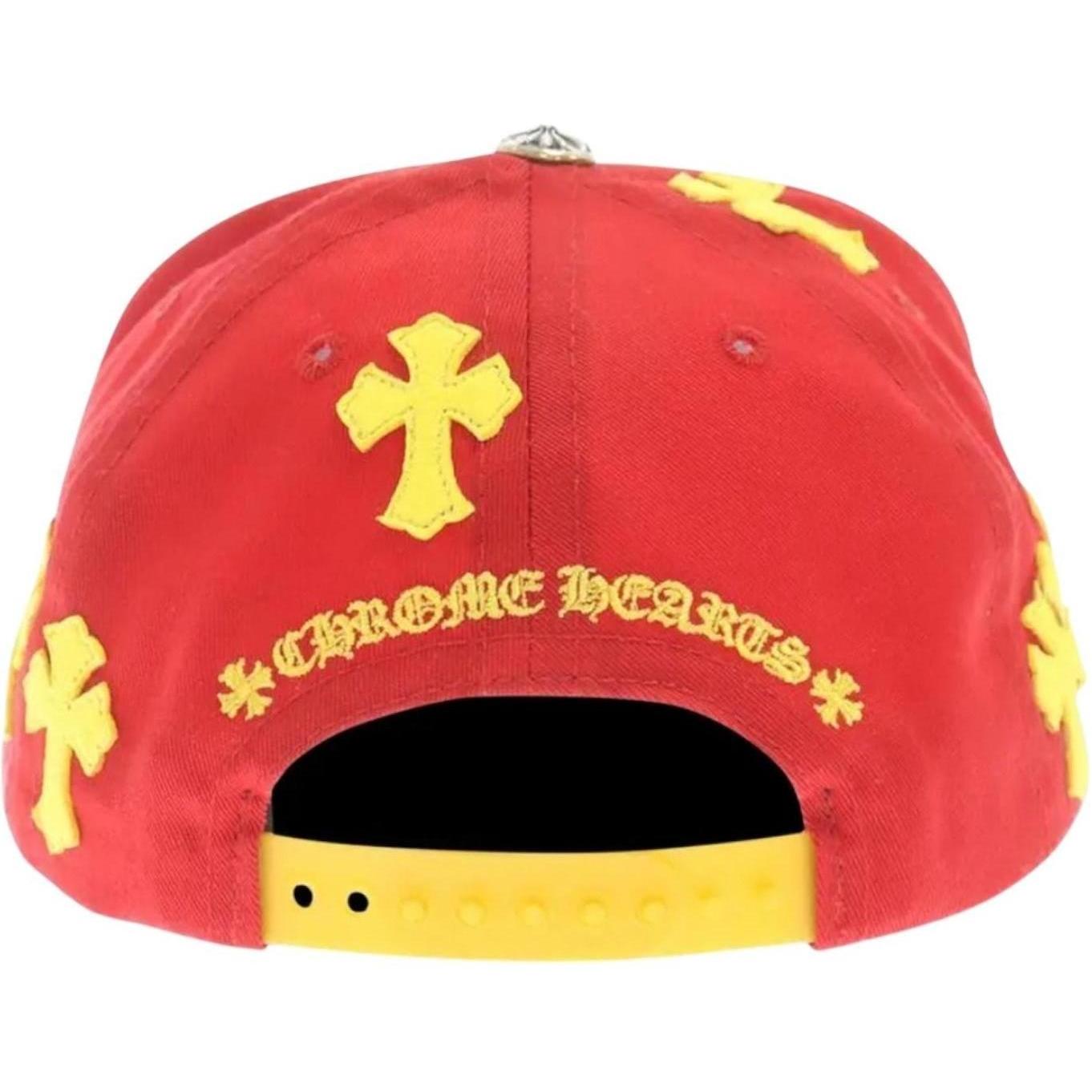 Chrome Hearts Cross Patch Hat Red/Yellow
