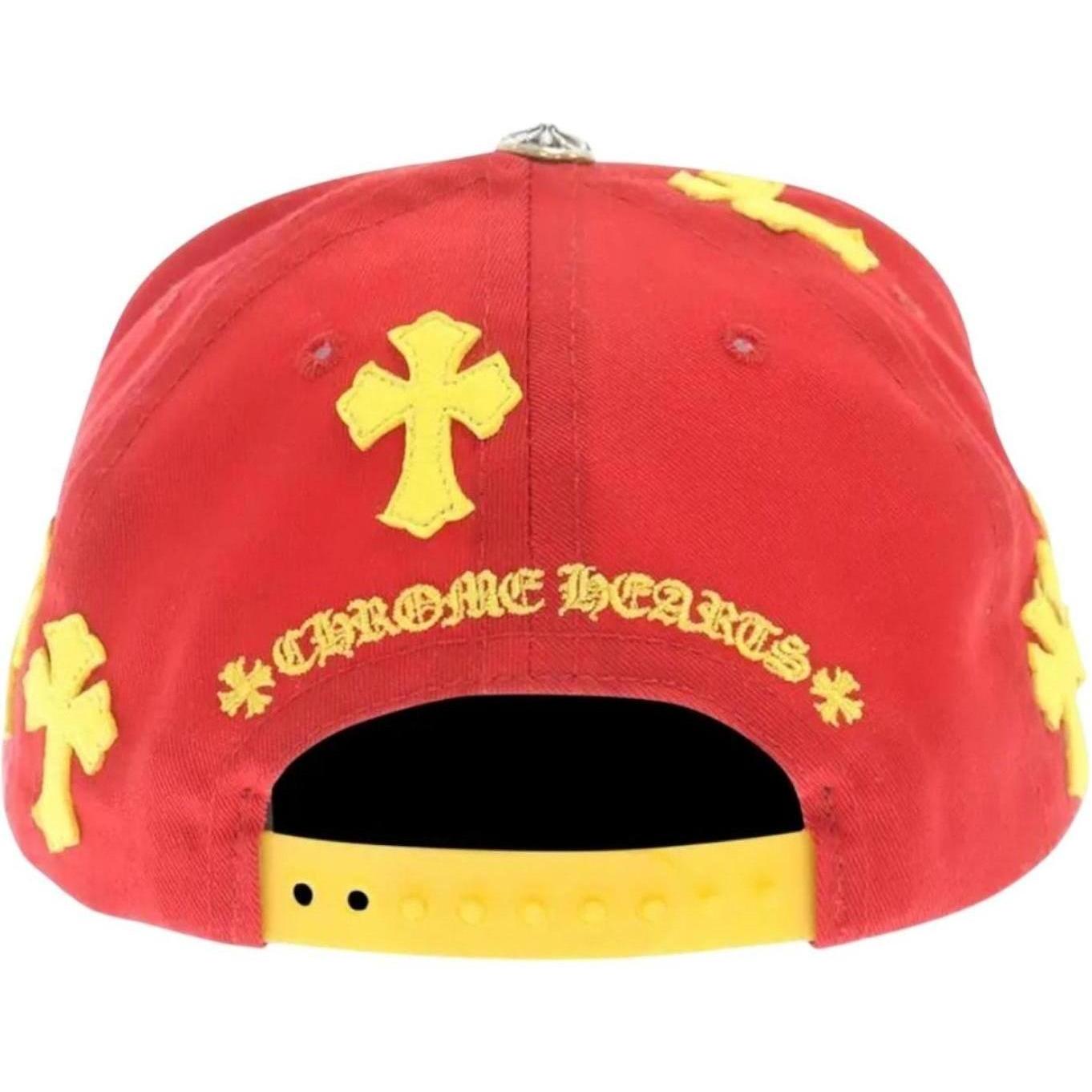 Chrome Hearts Cross Patch Hat Red/Yellow
