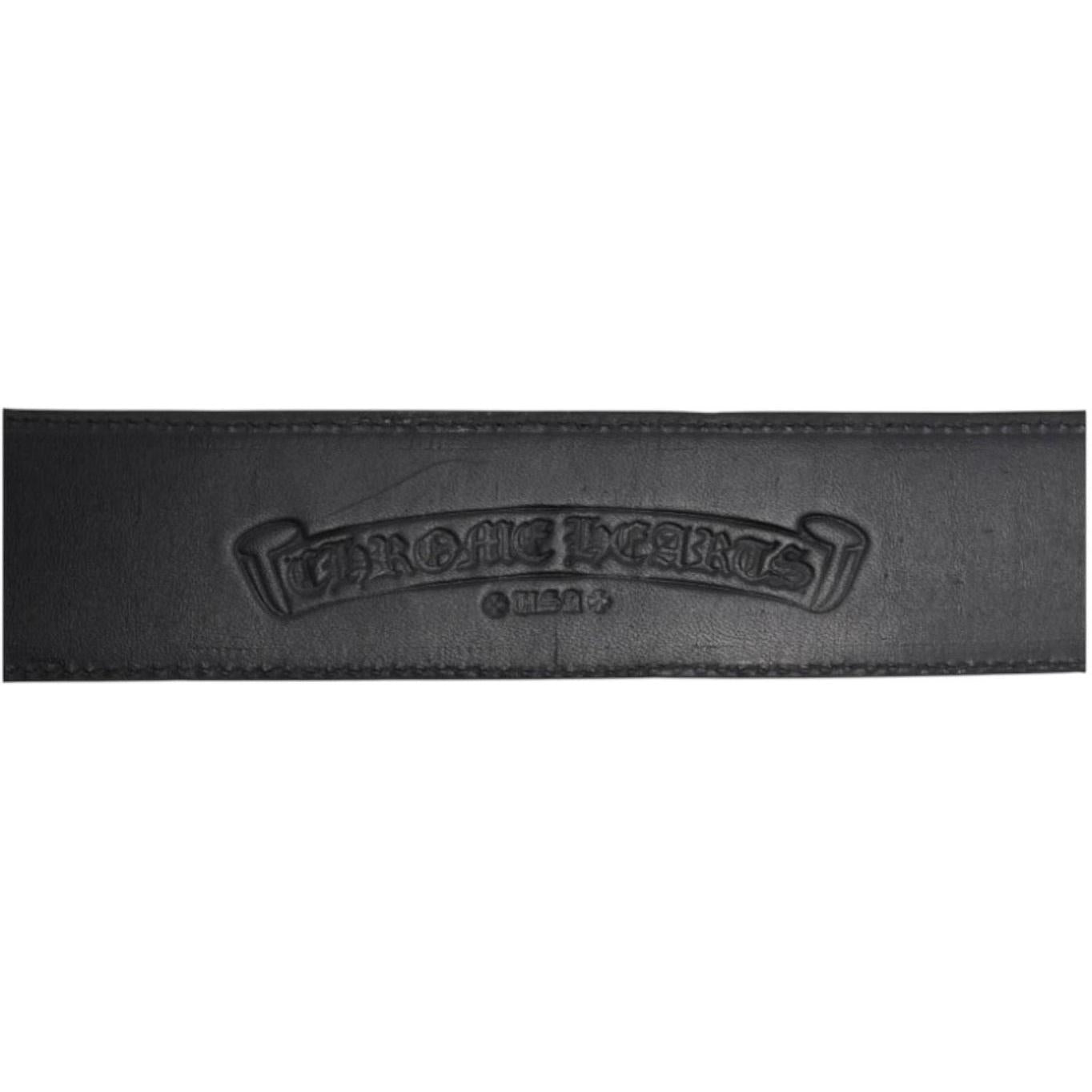 Chrome Hearts Destroyer Black Tonal Cross Patch Belt Strap