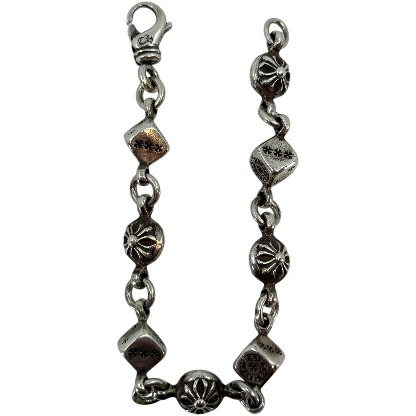 Chrome Hearts Dice and Plus Silver Bracelet - Like New