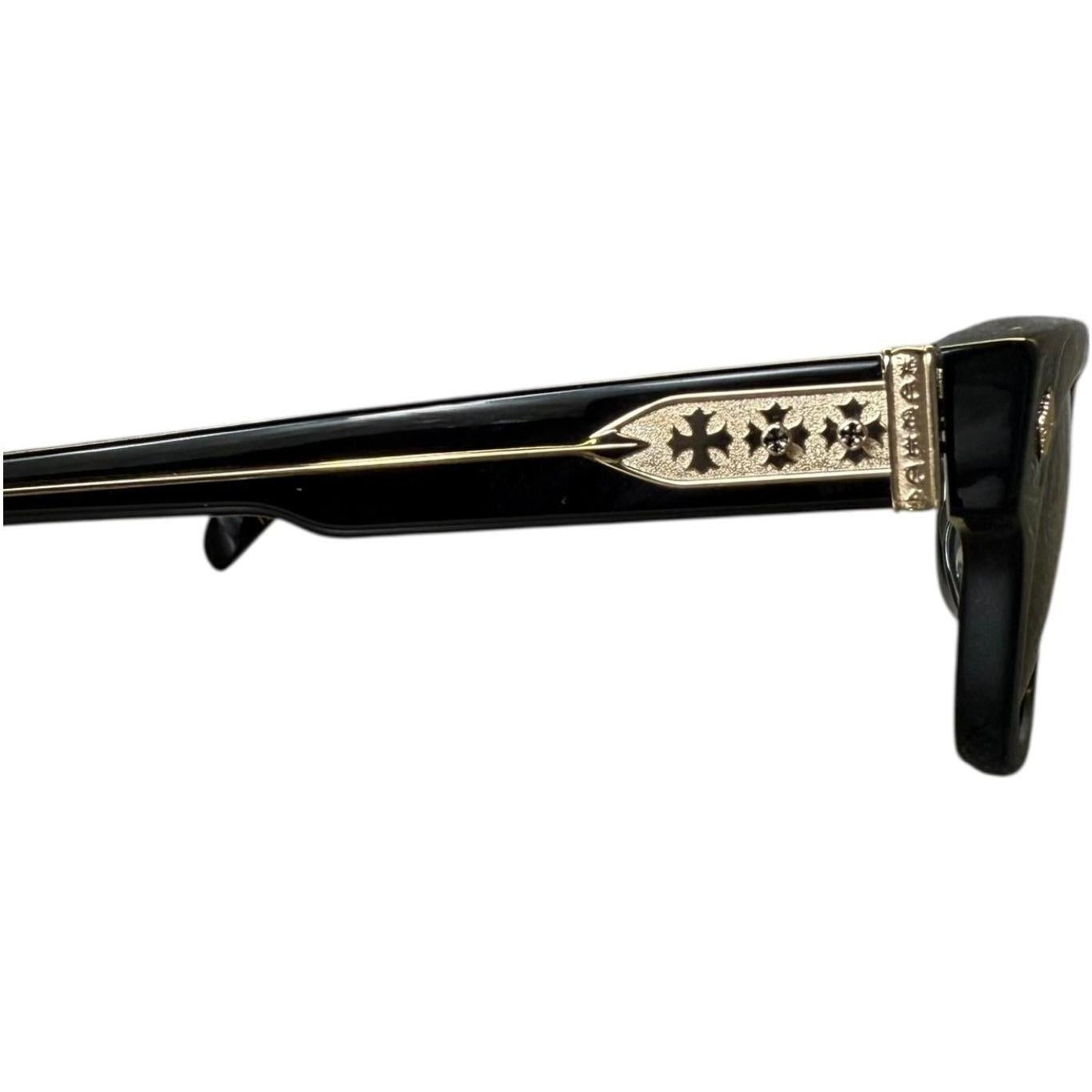 Chrome Hearts Dick Fitzener Sunglasses Black Gold