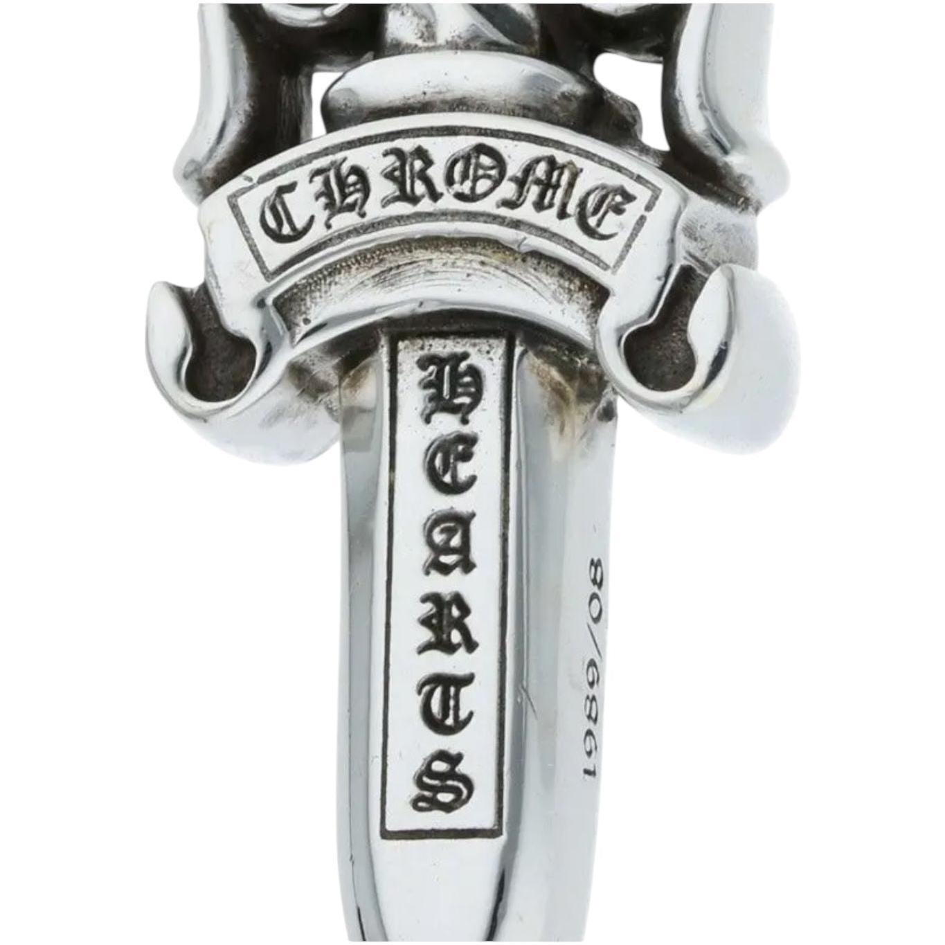 Chrome Hearts Double Dagger Silver Pendant