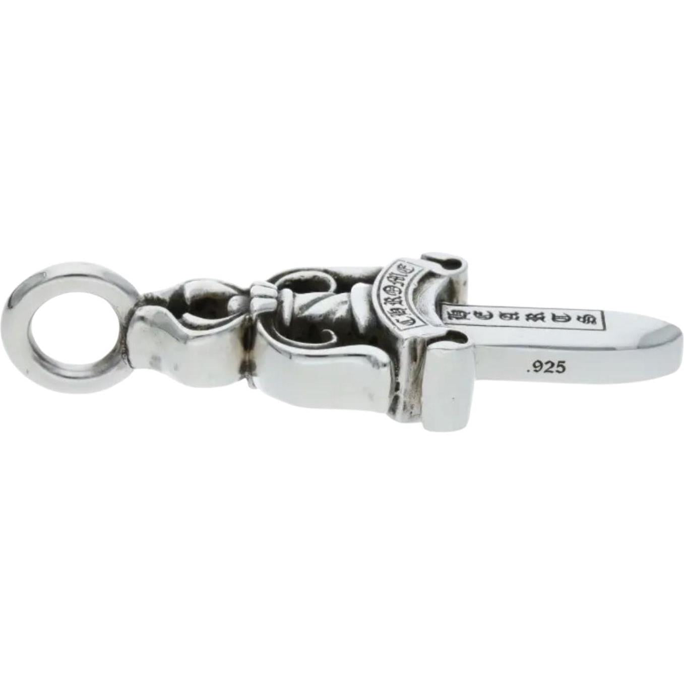 Chrome Hearts Double Dagger Silver Pendant