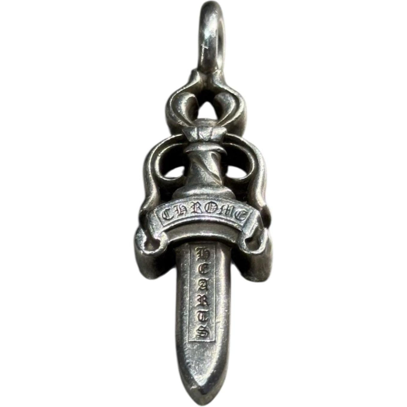Chrome Hearts Double Dagger Silver Pendant - Lightly Used