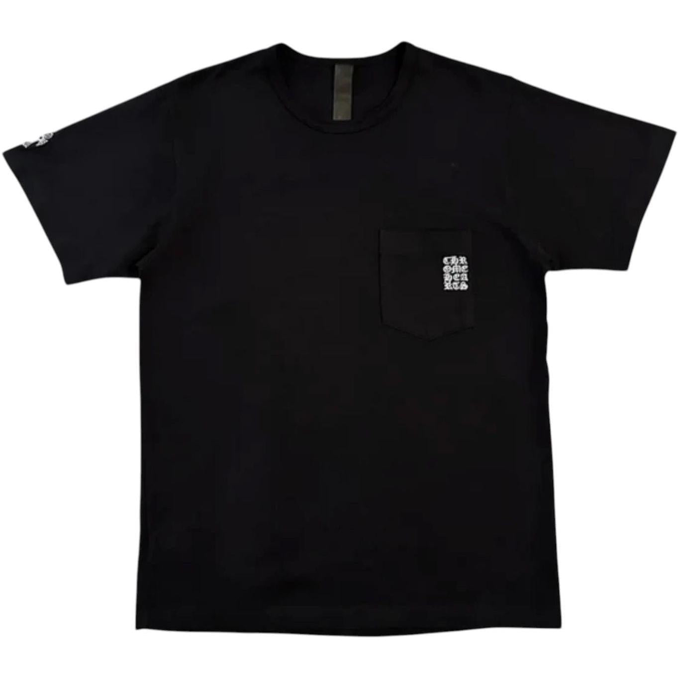 Chrome Hearts Embroidered Chart Logo Pocket Short T-Shirt Black
