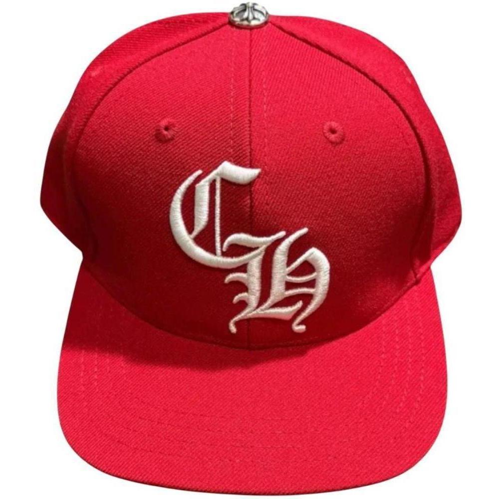 Chrome Hearts Essentials LA Exclusive Baseball Wool Hat Red