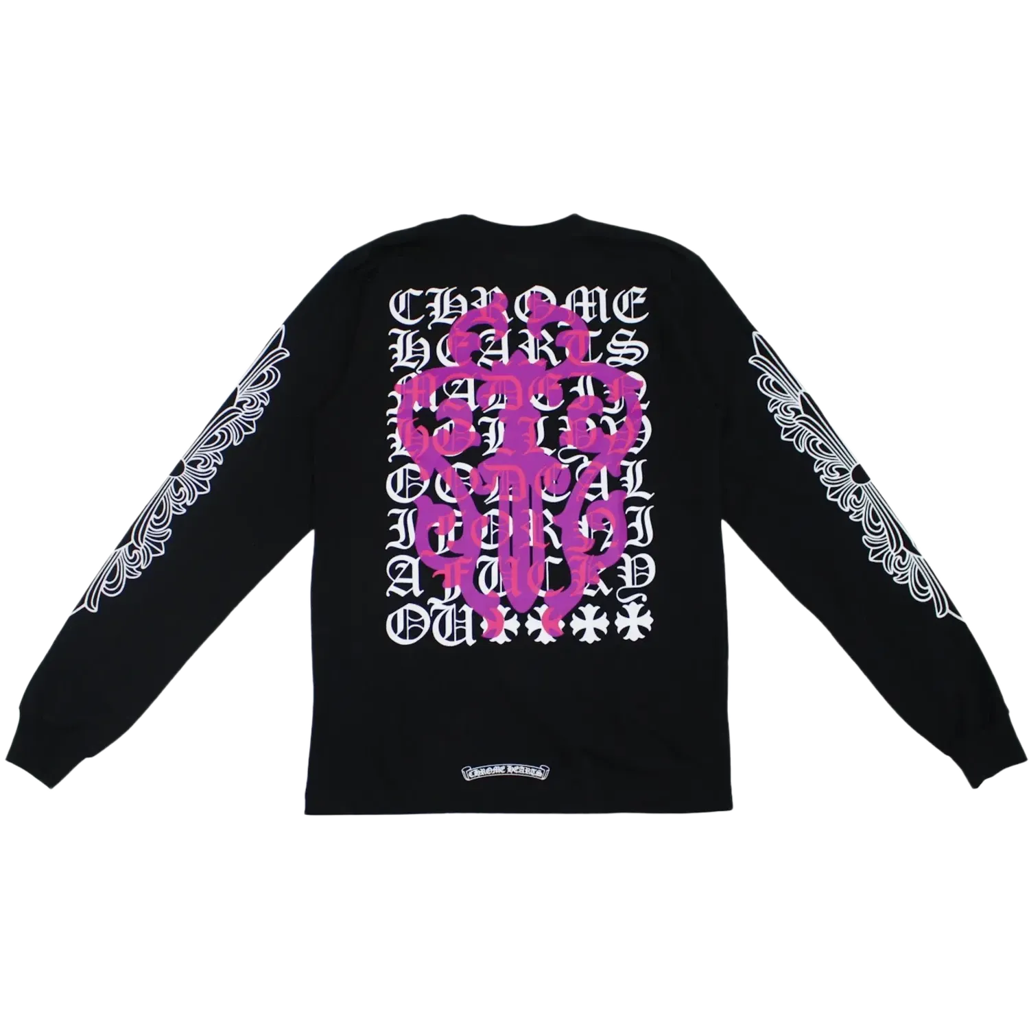 Chrome Hearts Eye Chart Dagger Longsleeve T-shirt Black