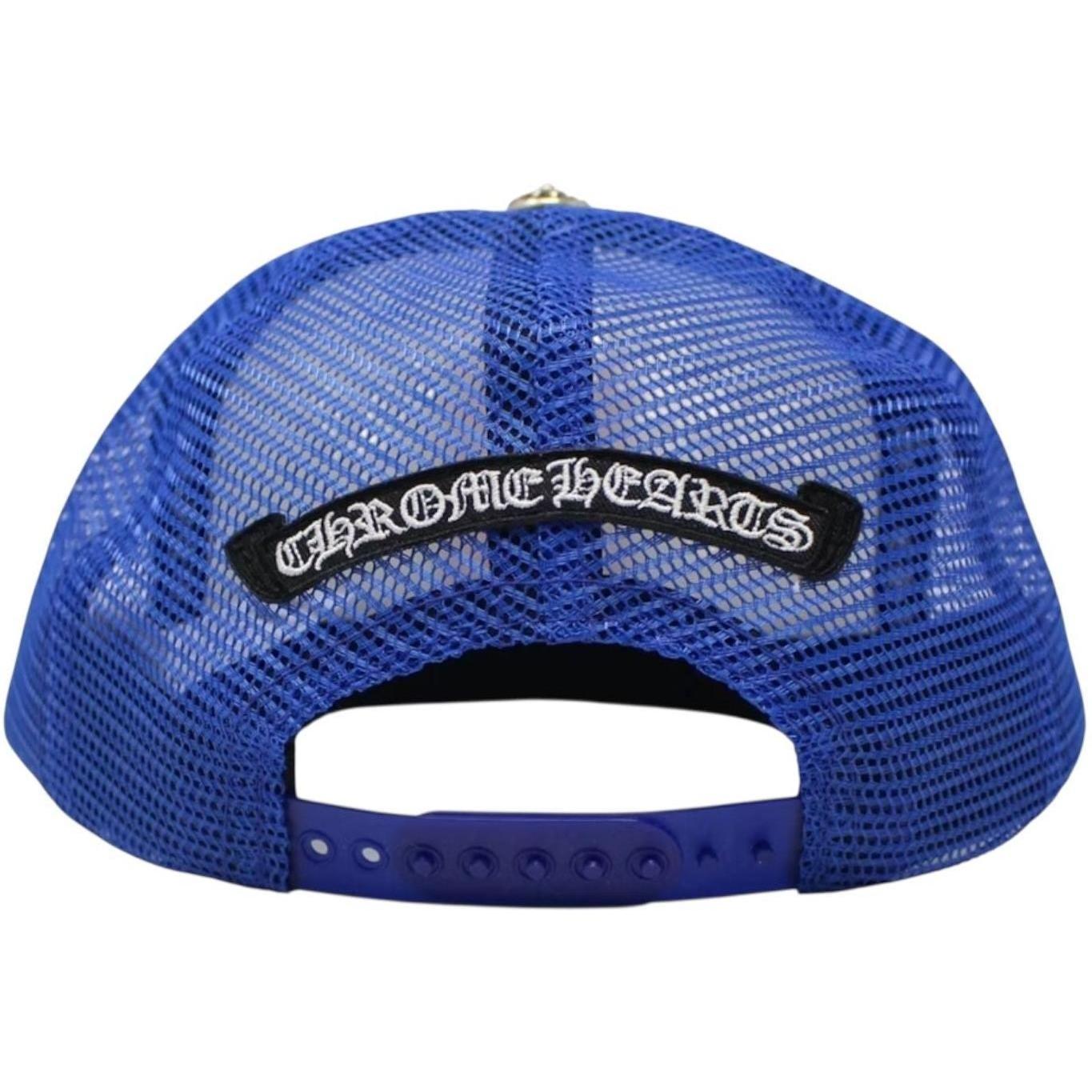 Chrome Hearts Eyechart Trucker Hat Blue/White/Red