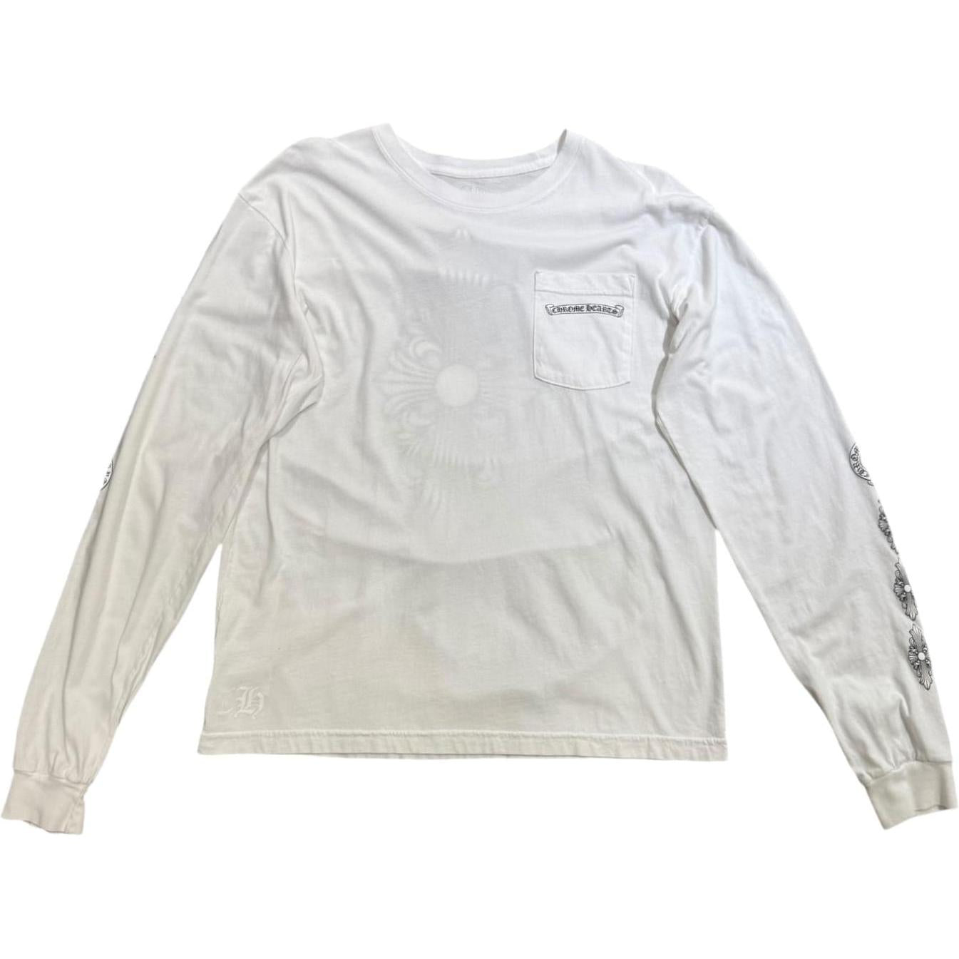 Chrome Hearts Floral Cross L/S T-shirt White